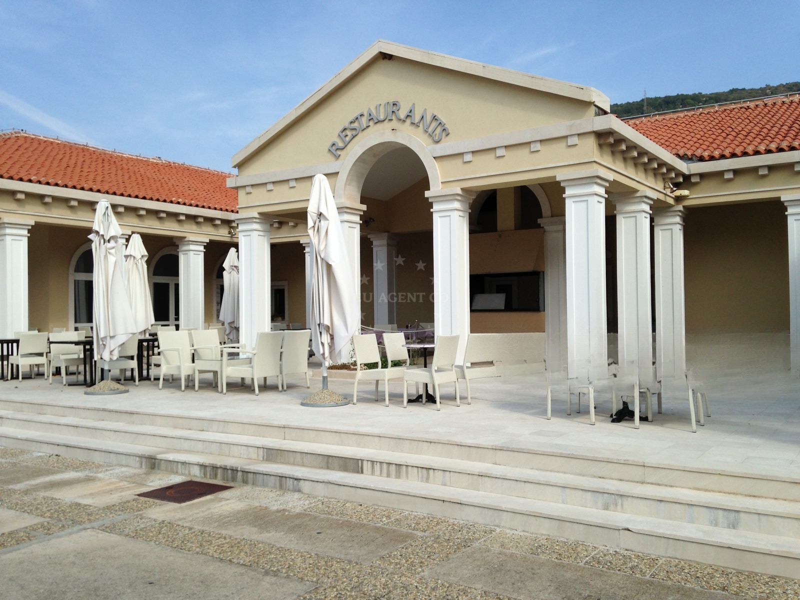 Perla Restaurant overlooking the Adriatic Sea in Cres, Croatia