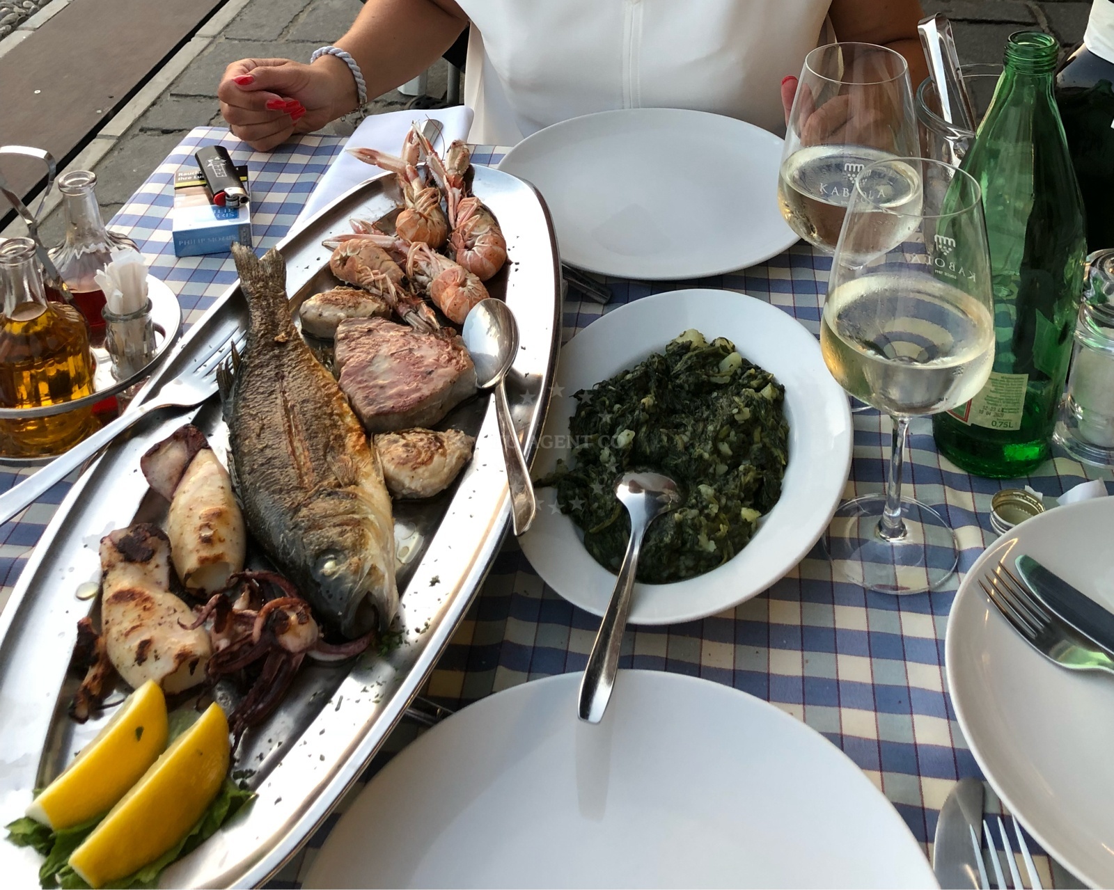 Adriatic Sea views from restaurant in Cres