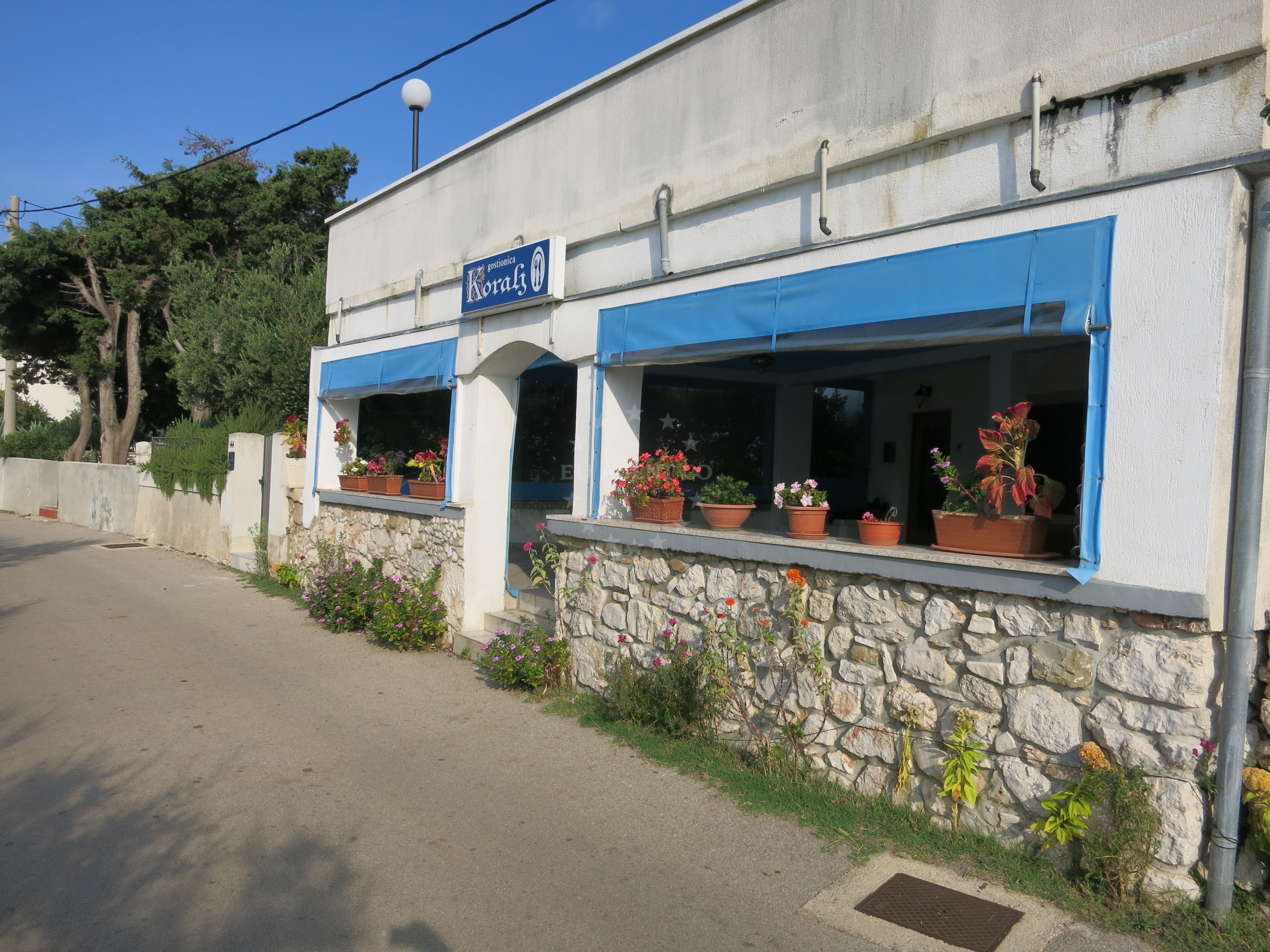 Dining area at Korali Restaurant, Martinšćica, Cres