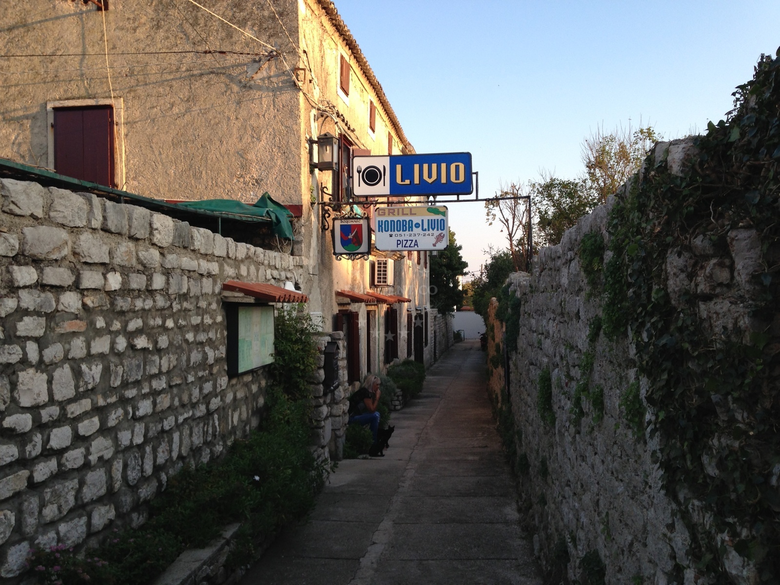 Livio Restaurant in Osor, Cres, Croatia