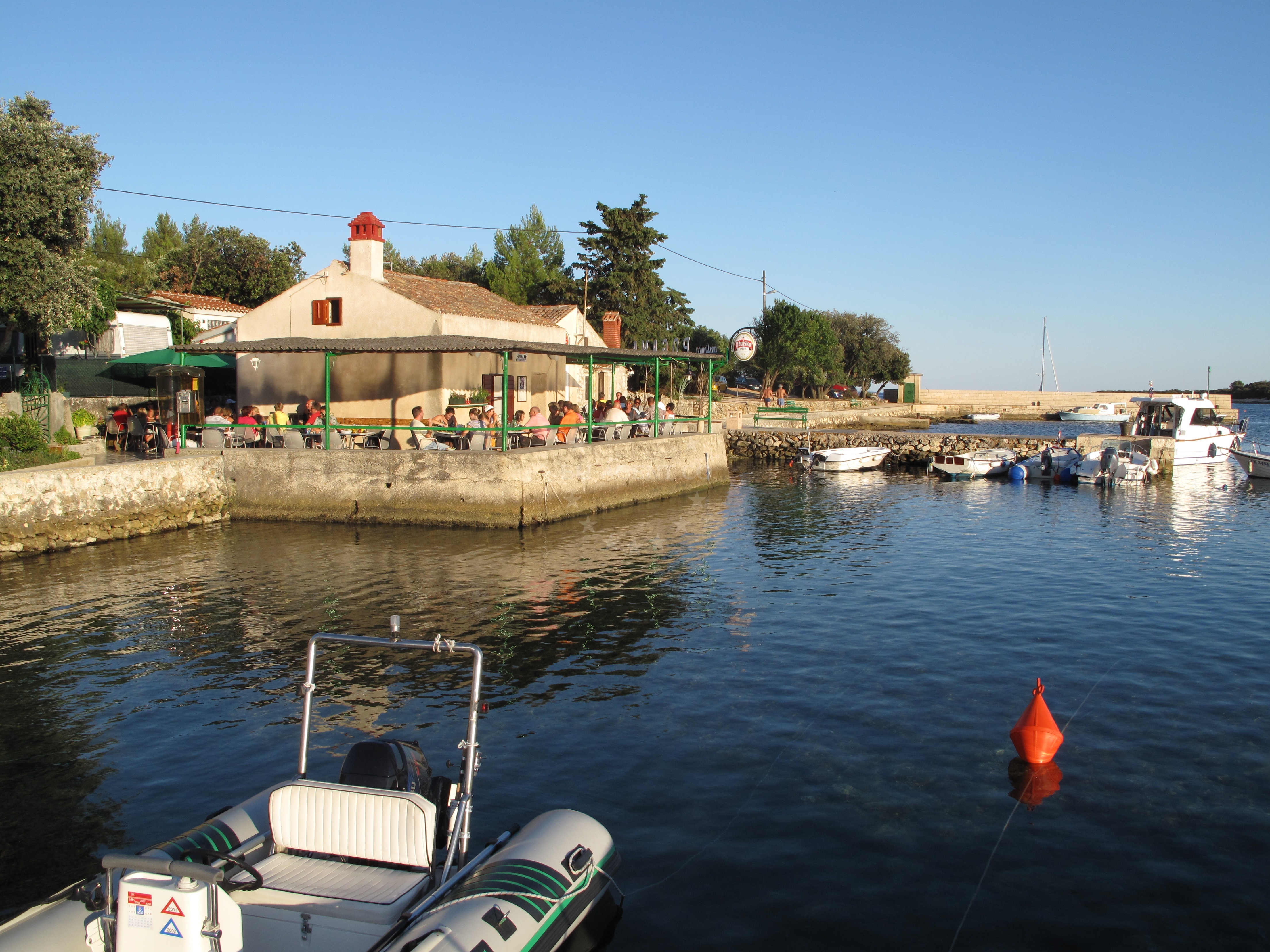 Pogana Restaurant overlooking the Adriatic Sea on Cres Island