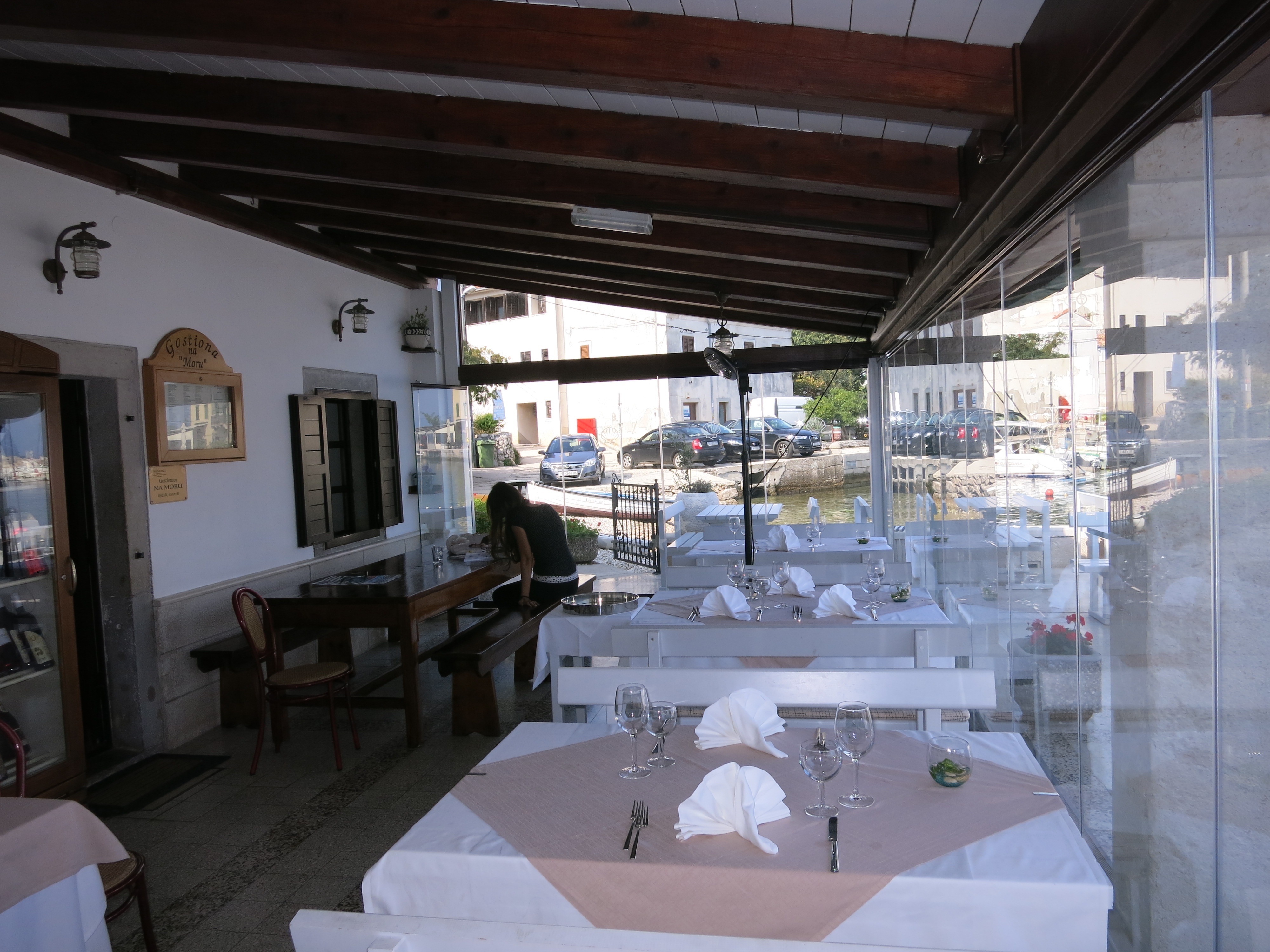 Valun harbor and ACI Marina Cres near Na Moru restaurant