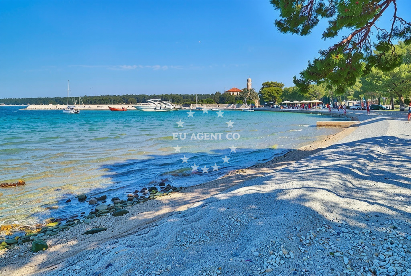 Stara Fazana Beach near Alla Beccaccia Restaurant