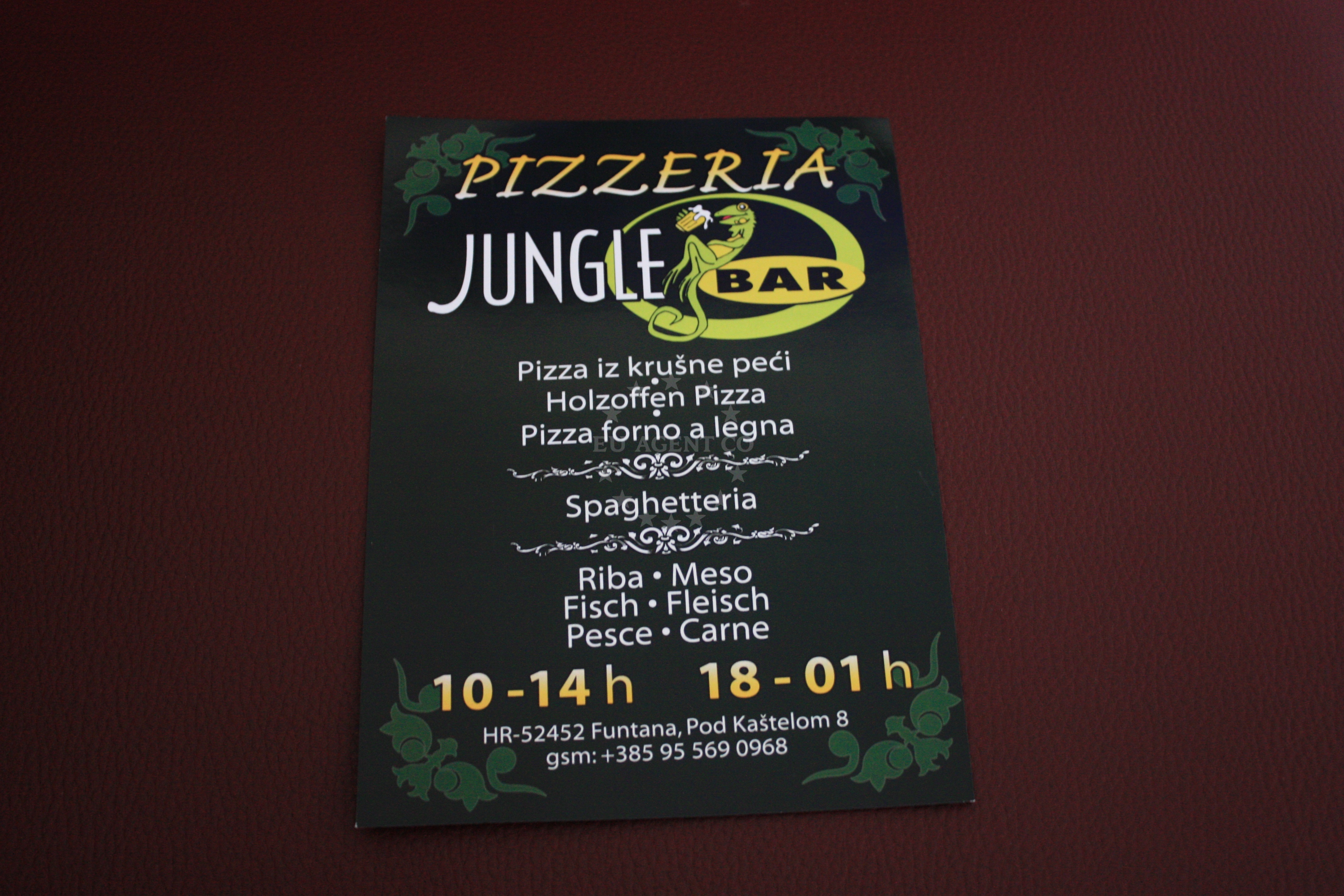 Pizzeria Jungle Bar in Funtana, Istria and Kvarner, Croatia