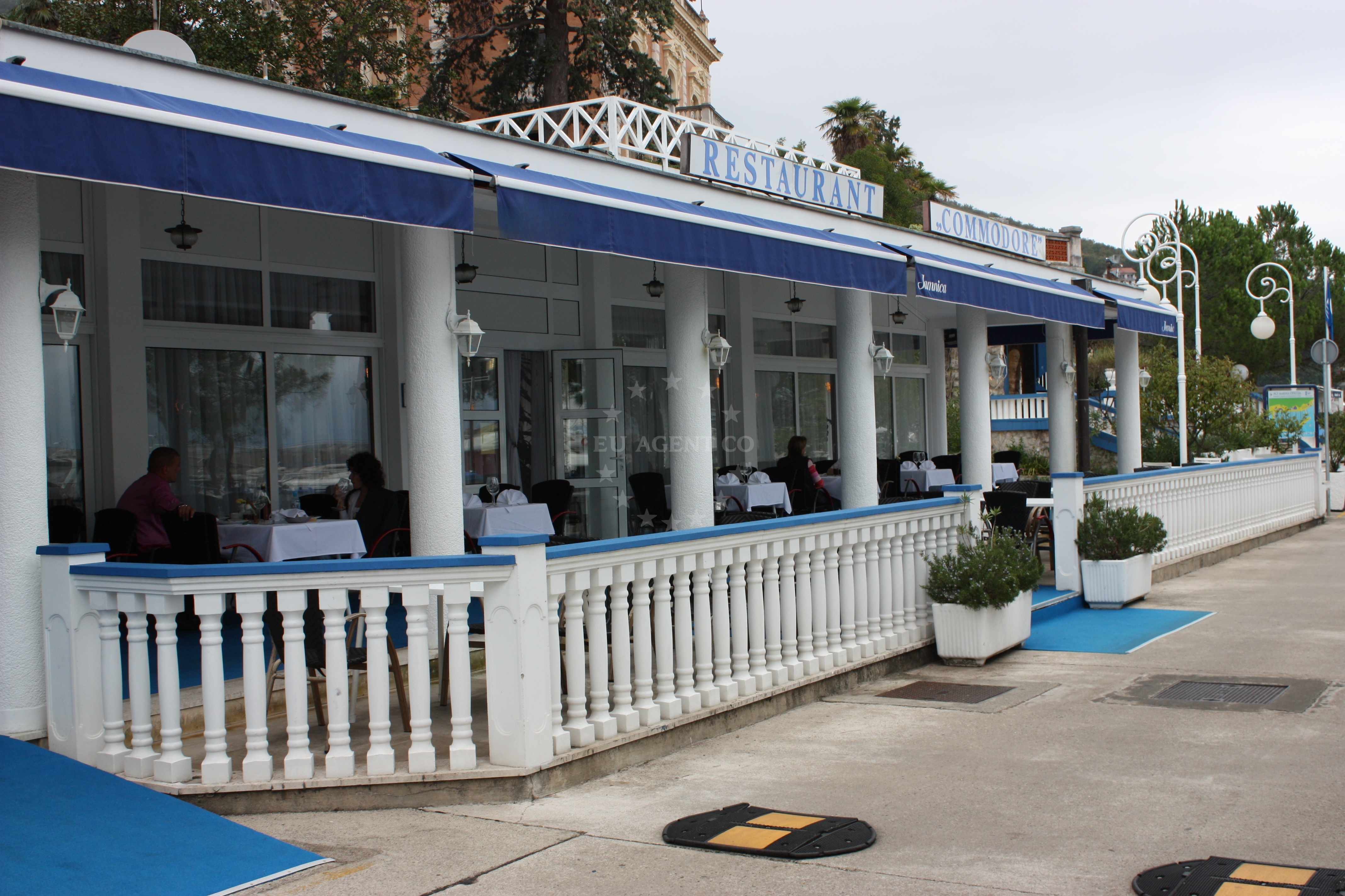 Commodore Restaurant with views of ACI Marina Opatija