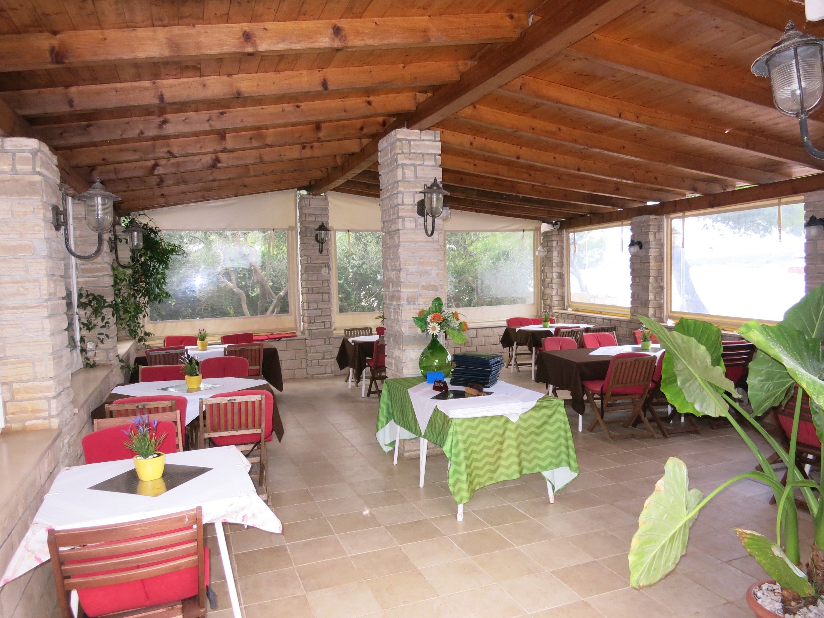 Dalmatinka Restaurant in Ilovik, Croatia, overlooking the Adriatic Sea