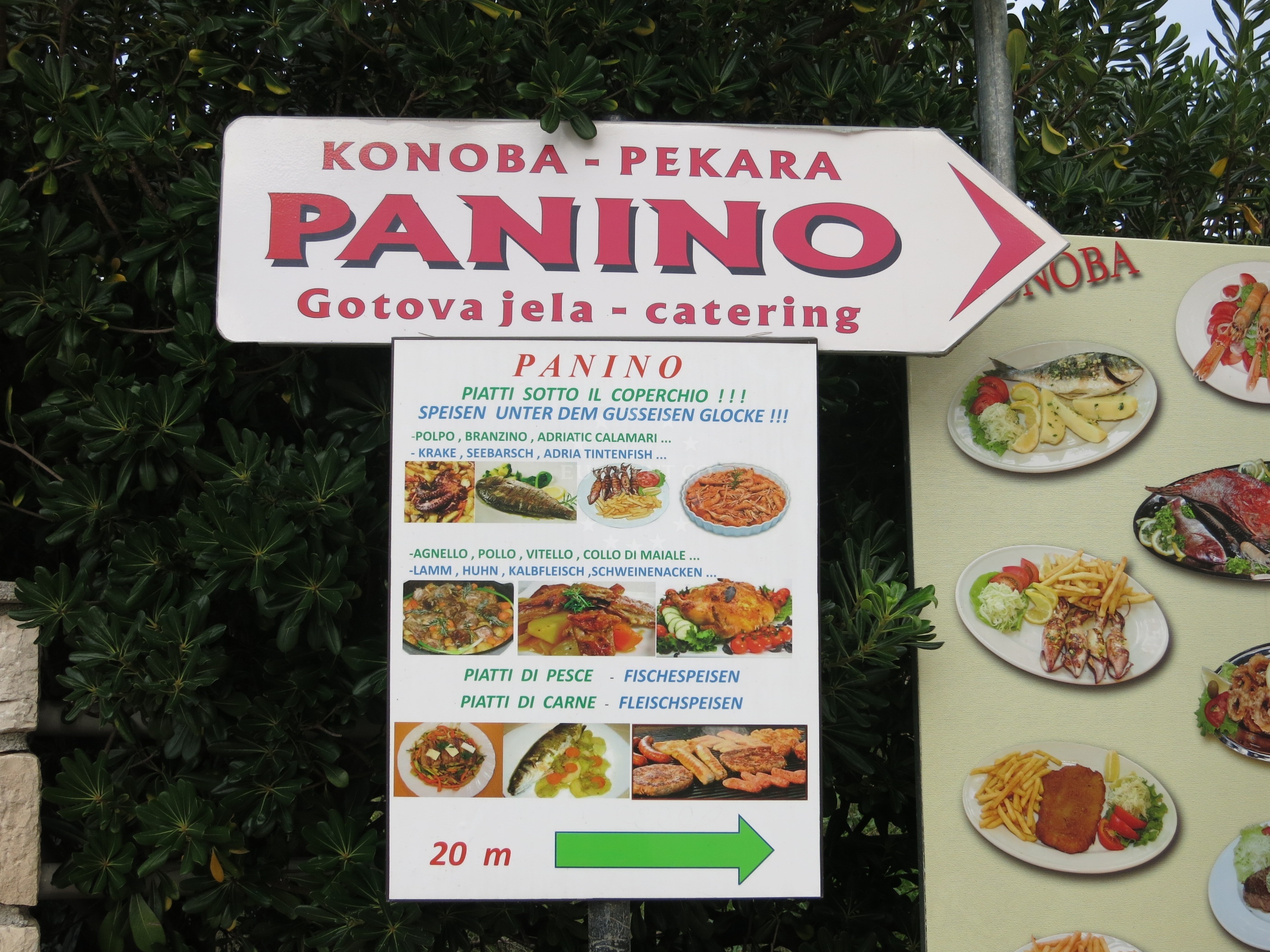Konoba Panino Restaurant in Ilovik, near the bakery and harbor