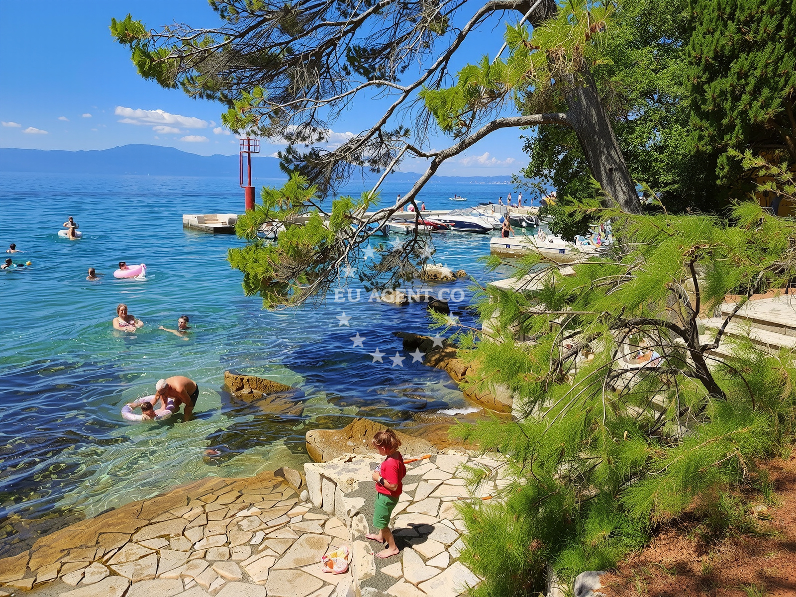 Restaurant in Malinska, Krk, overlooking the Adriatic Sea