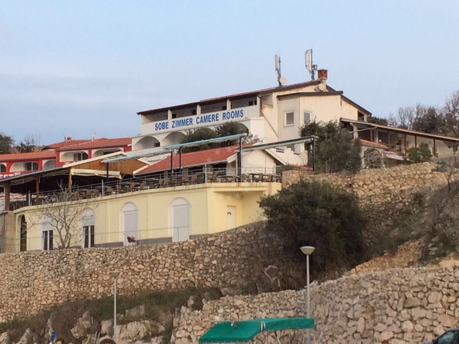 Mariana Restaurant terrace with sunset views in Stara Baska, Krk