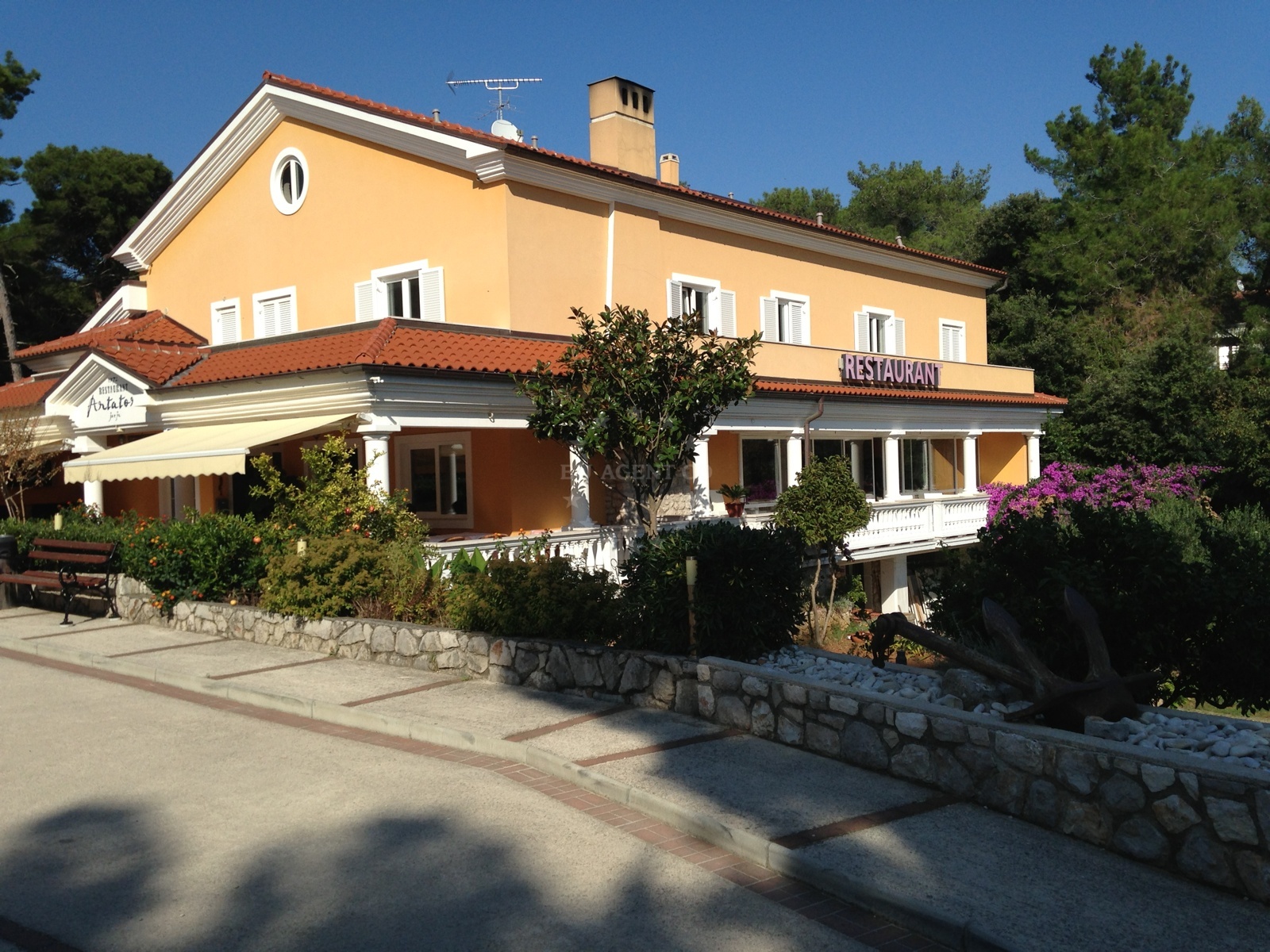 Artatore Restaurant exterior on Lošinj Island, Croatia