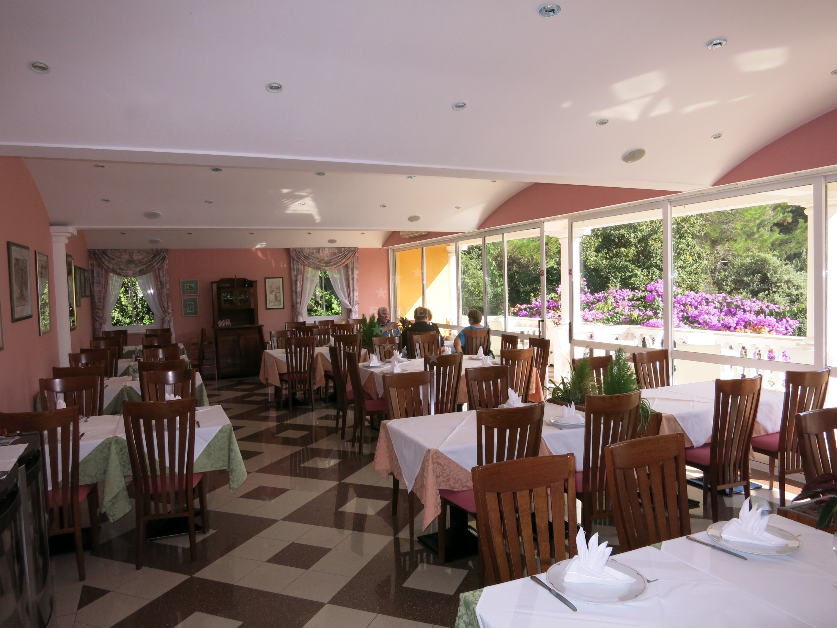 Dining area at Artatore Restaurant, Lošinj, Croatia