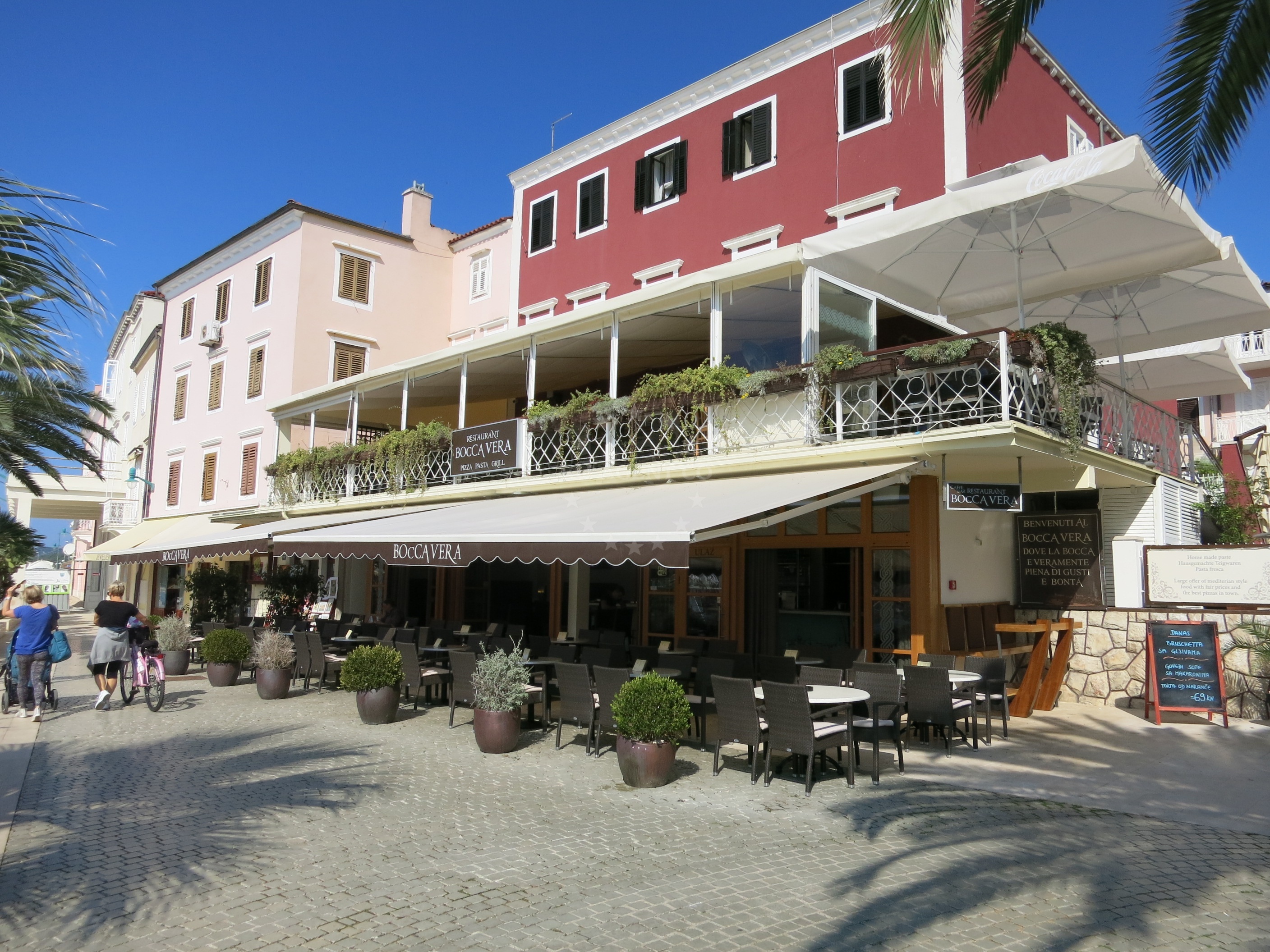 Nautical-themed interior of Bocca Vera Restaurant, Mali Losinj