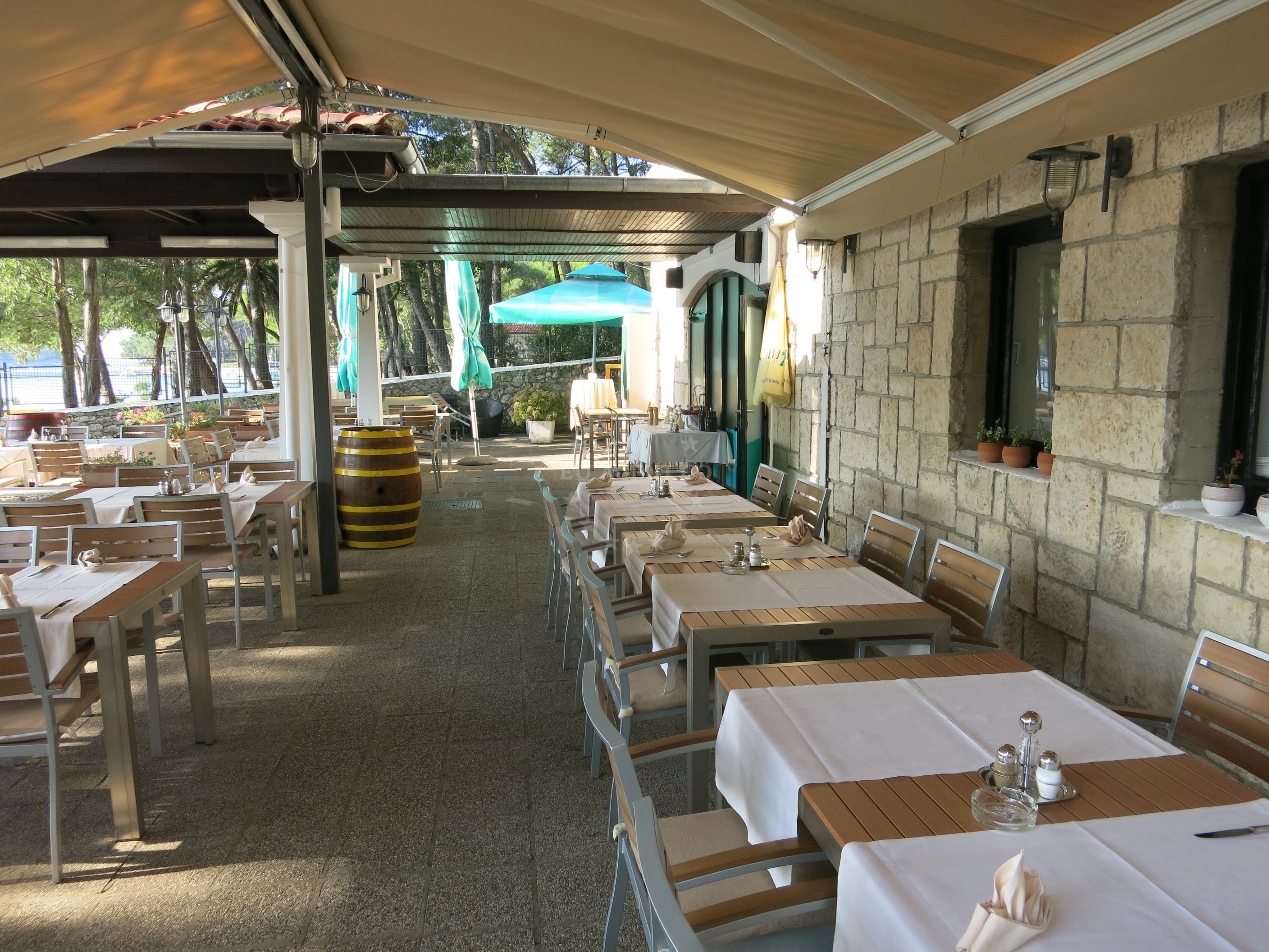 Dining area at Diana Restaurant, Mali Losinj