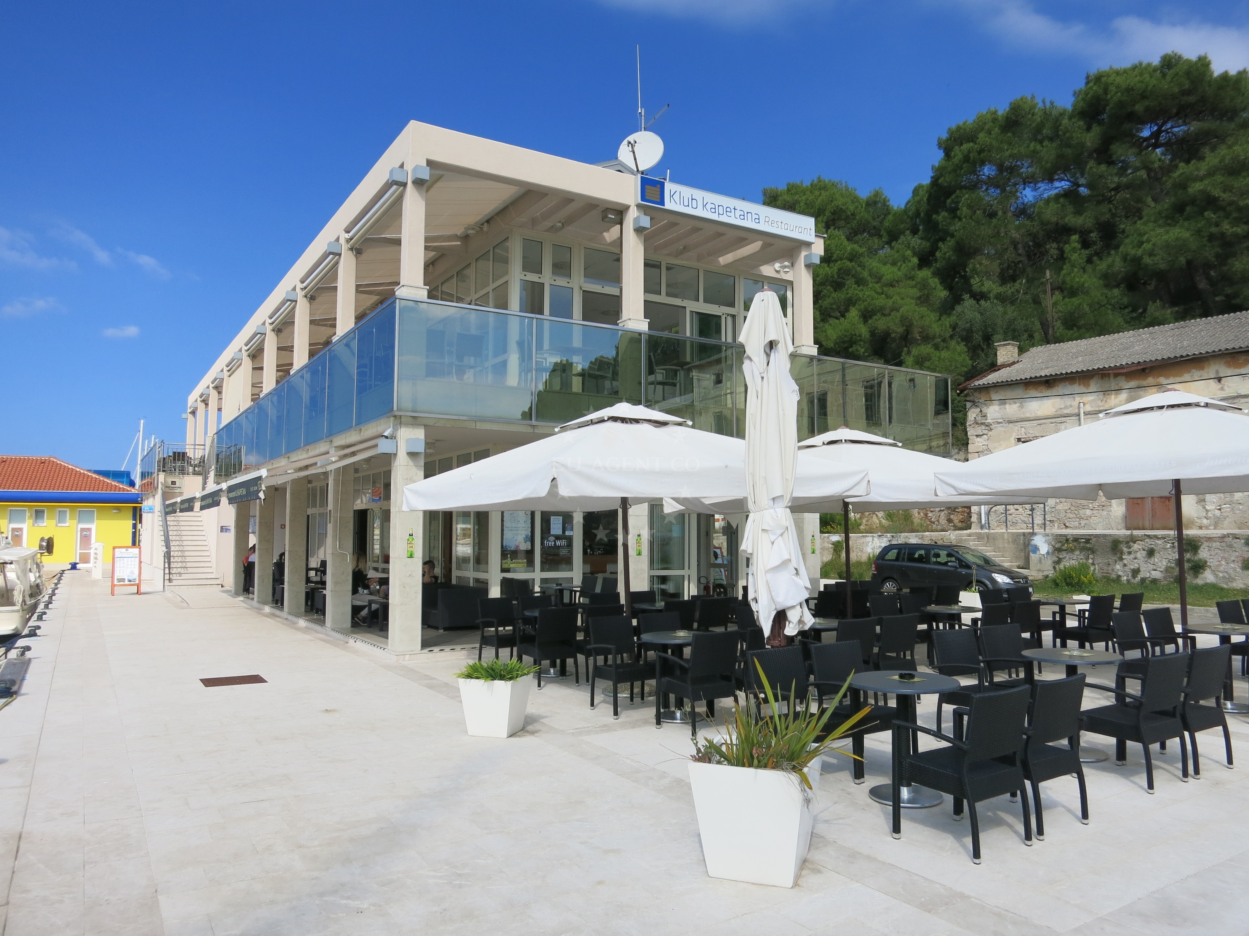 Restaurant interior with nautical decor