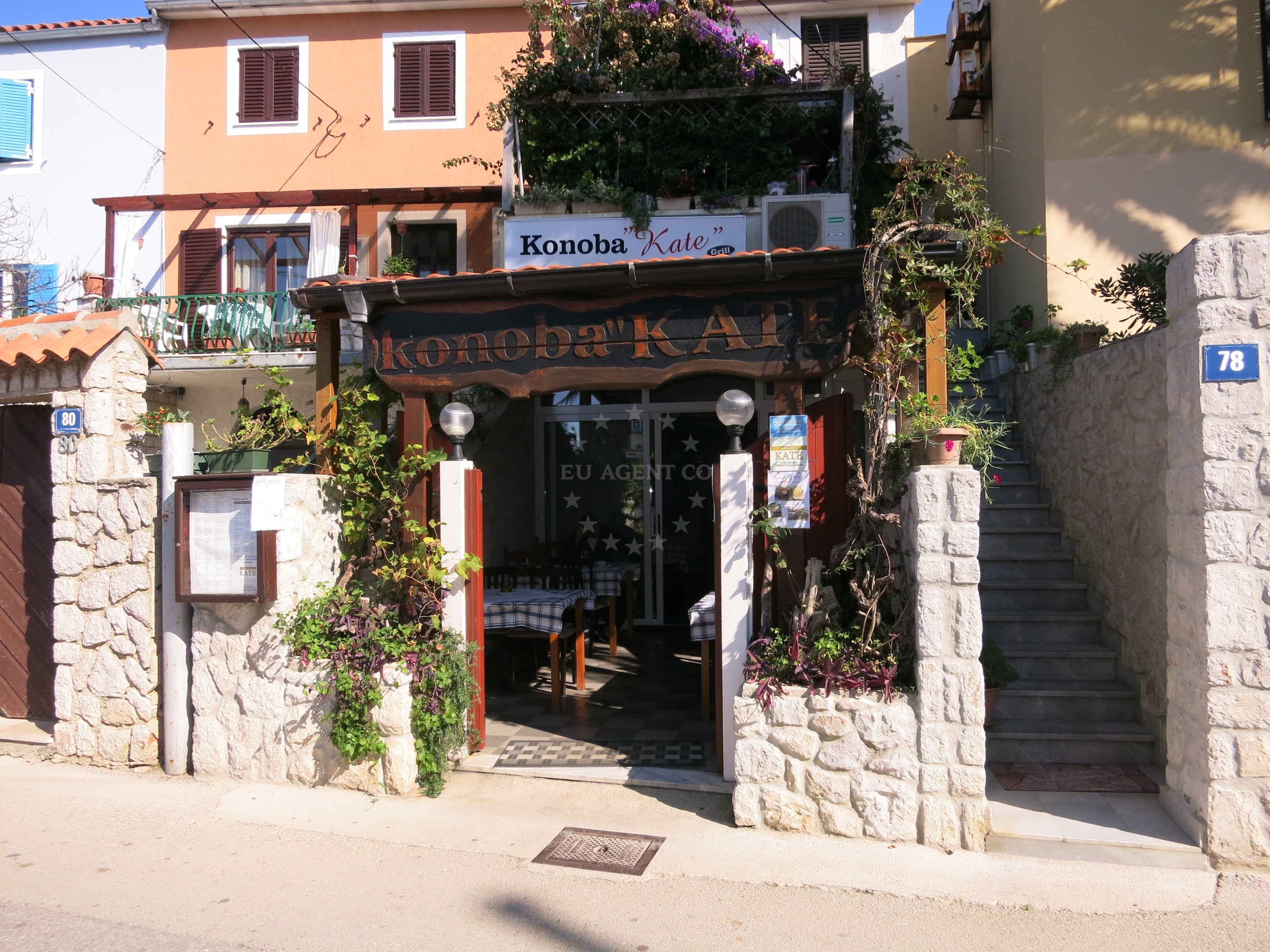 Konoba Kate restaurant in Mali Lošinj, Croatia with sea views
