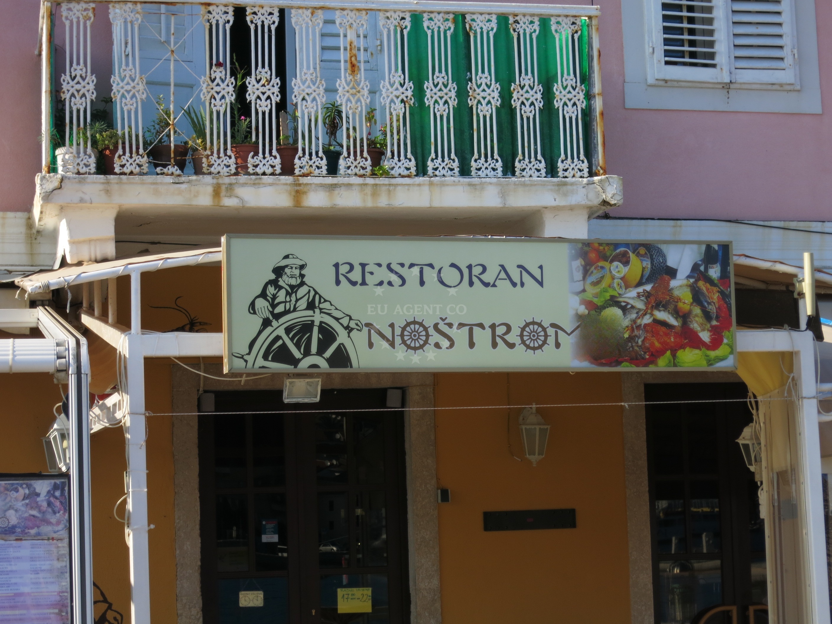 Nostromo Restaurant in Mali Losinj, Croatia, overlooking the Adriatic Sea