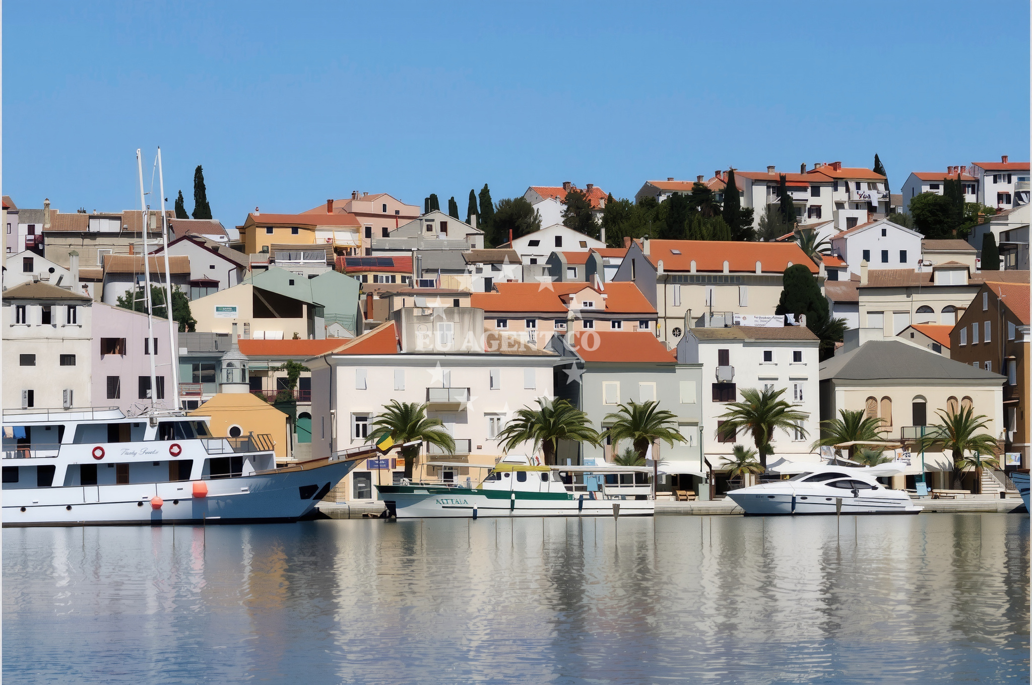 Restaurant in Mali Losinj overlooking the Adriatic Sea