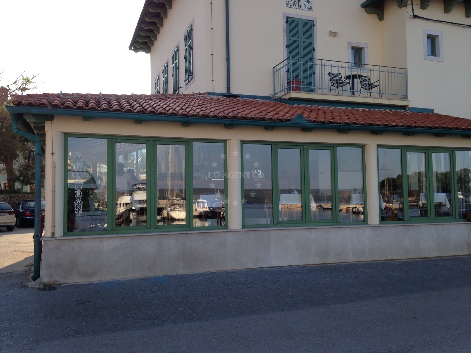 Dining area at Televrin Restaurant, Nerezine, Croatia