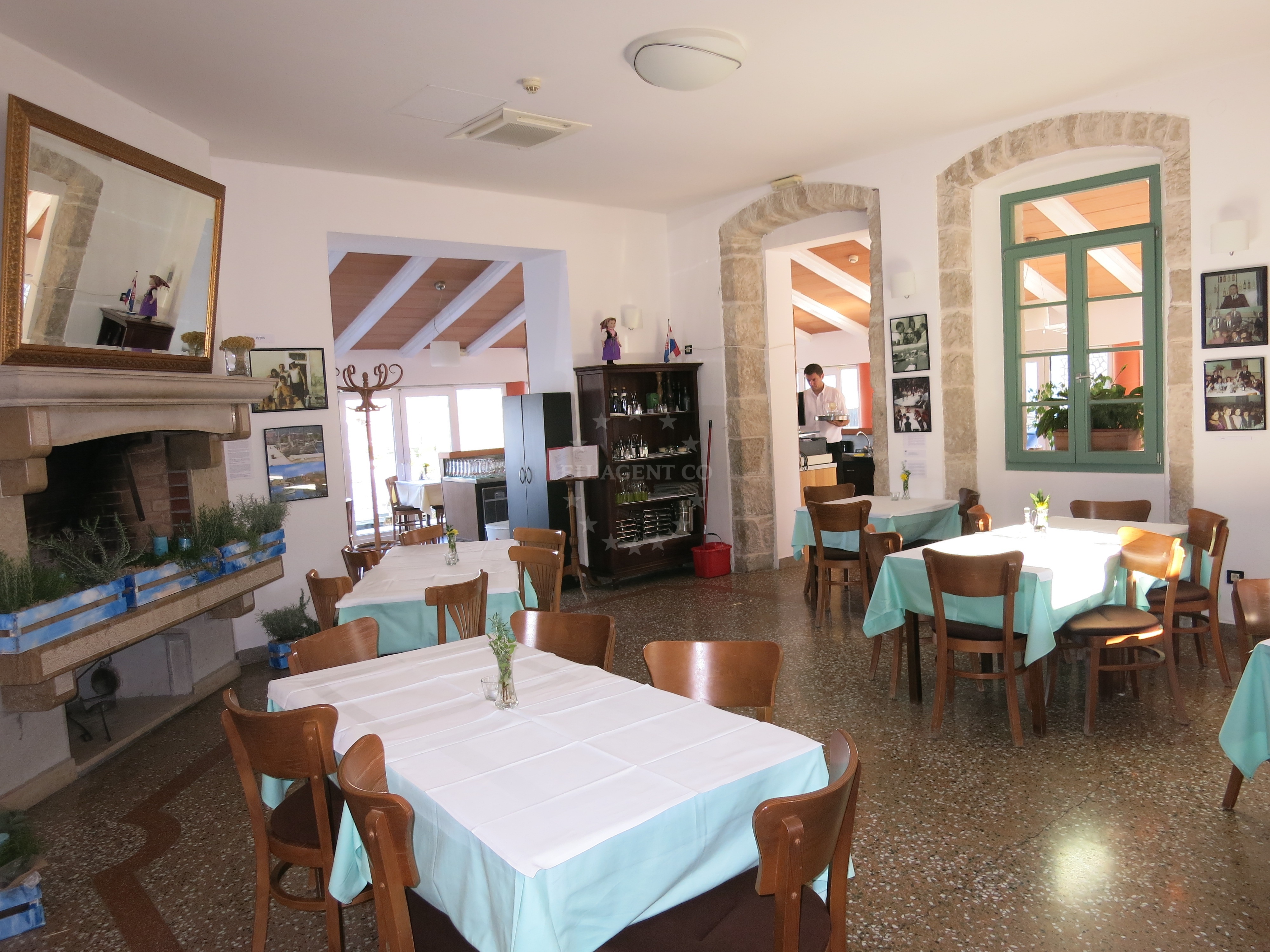 Sea view from Televrin Restaurant, Losinj, Croatia