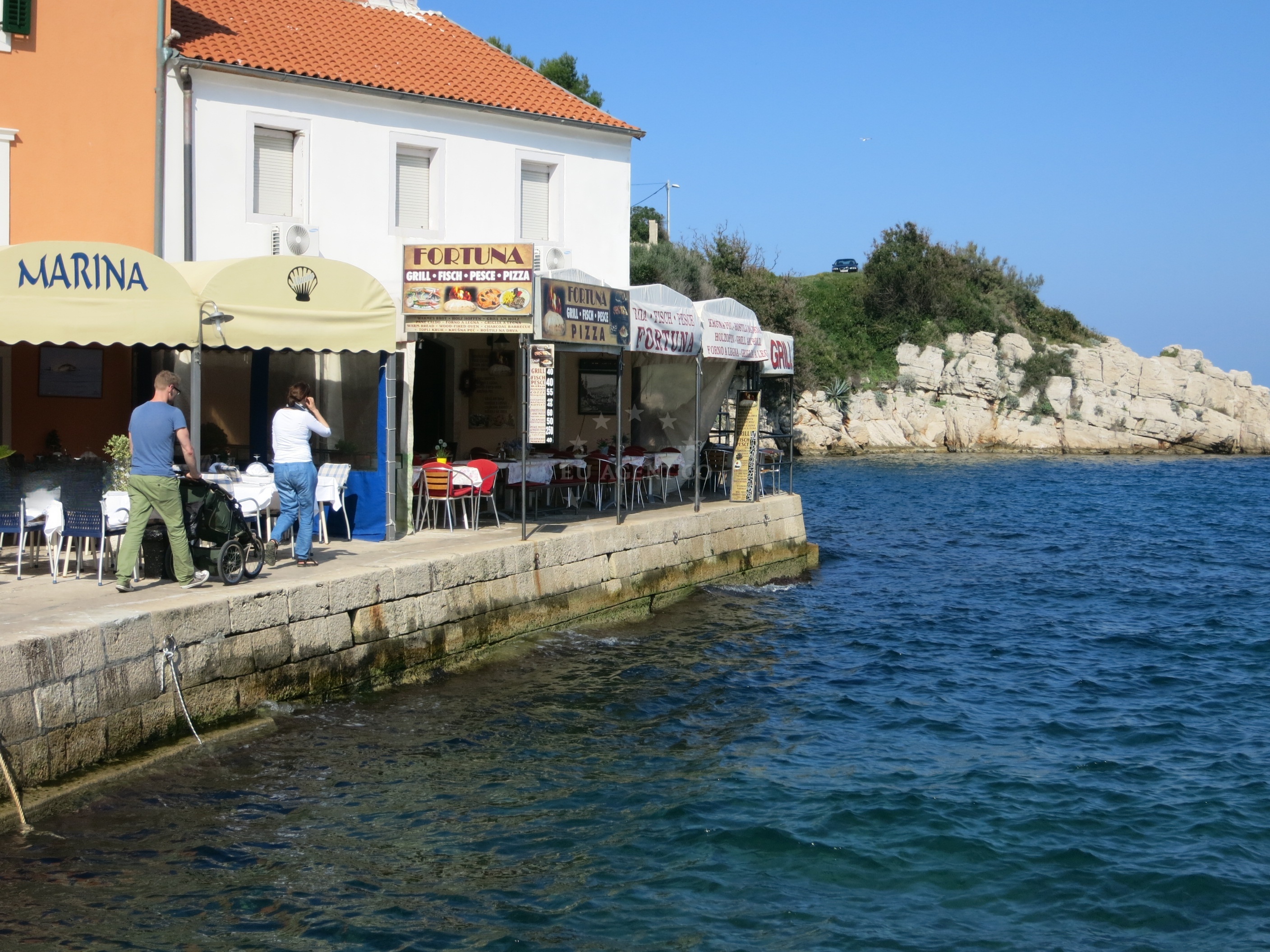 Approach and location view of Pizzeria Fortuna restaurant in Restaurant in Veli Lošinj on the island Lošinj, Istria and Kvarner, Croatia photo 3
