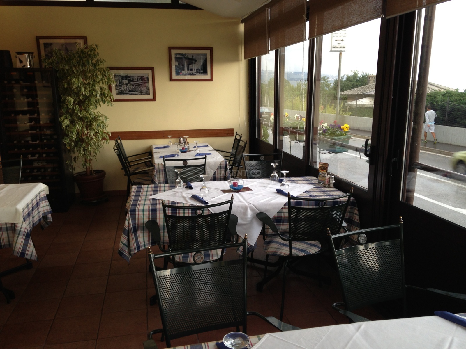 View of Kaneta Restaurant from the nearby Marina Admiral in Opatija