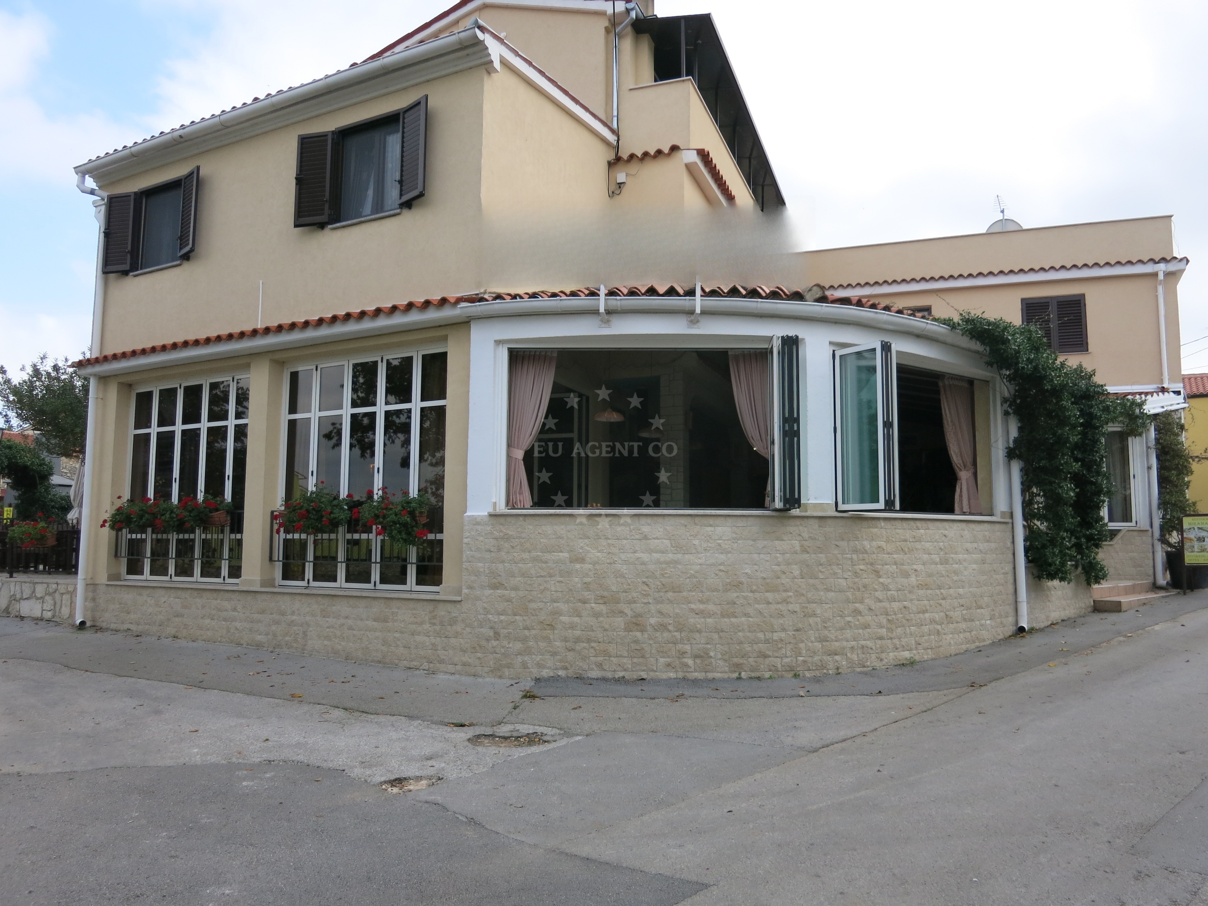 Miramare Restaurant dining area with coastal views