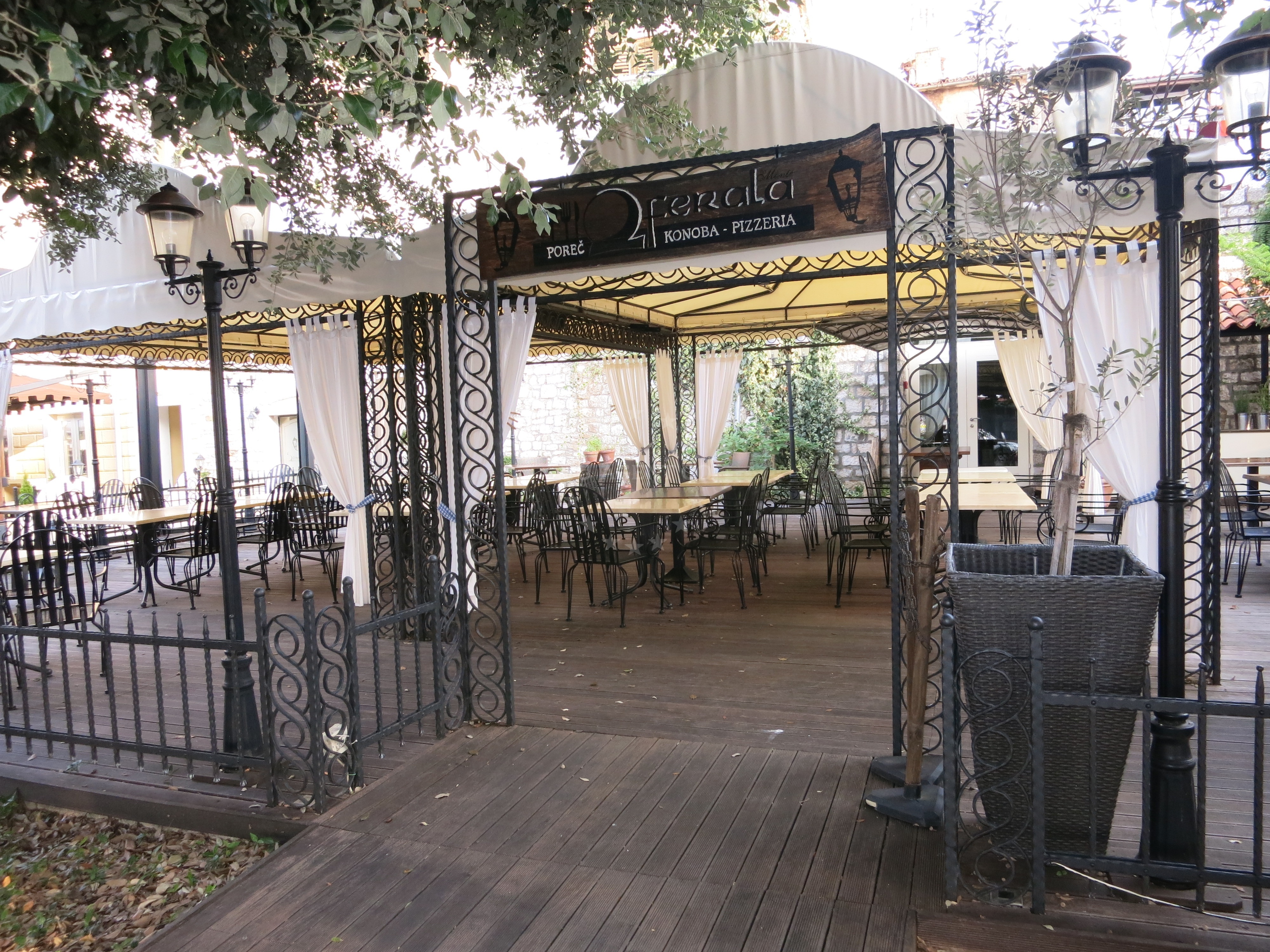 Dva Ferala Restaurant in Porec, Istria and Kvarner, Croatia with Adriatic Sea view