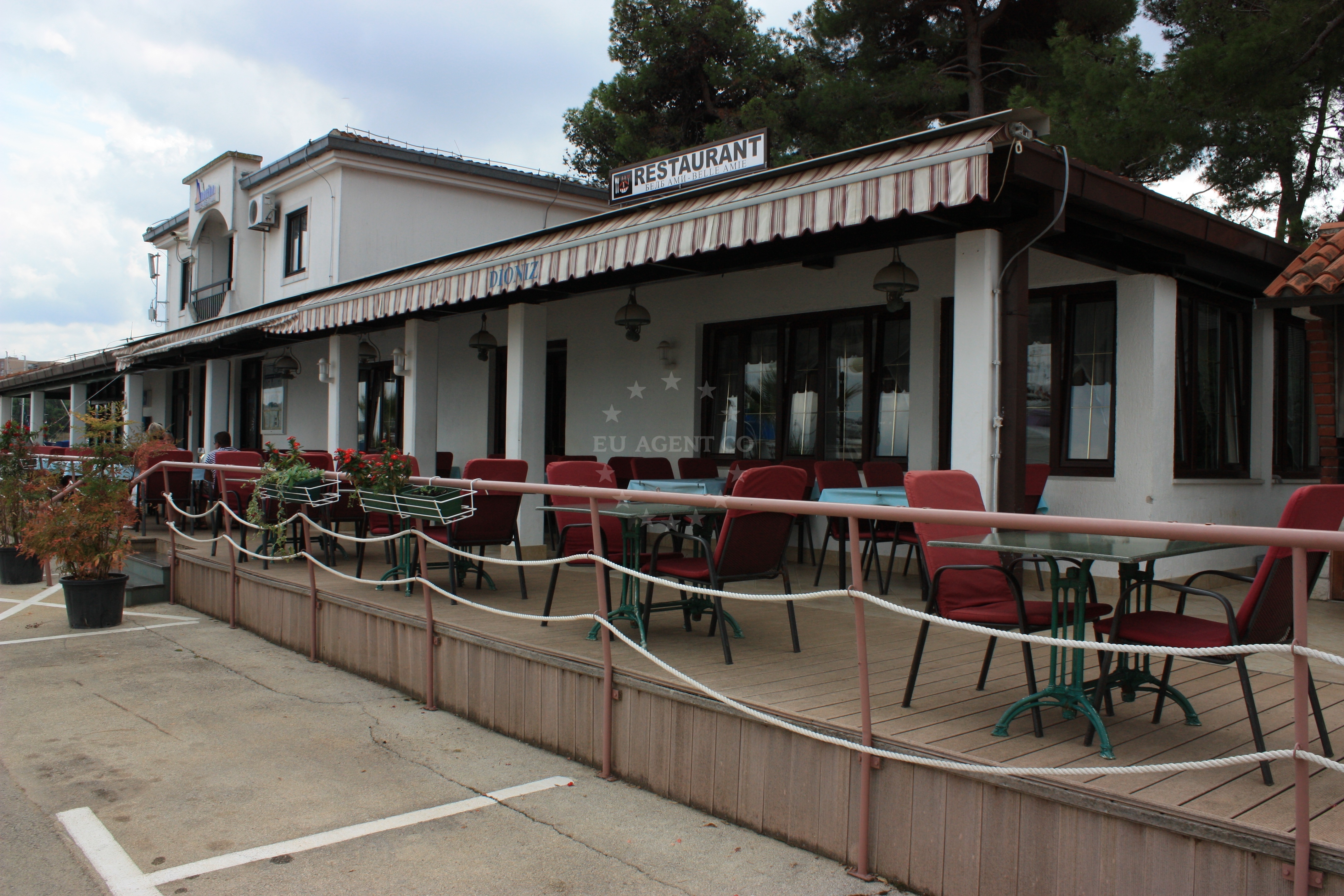Nautica Restaurant exterior with views of Marina Parentium, Poreč, Croatia