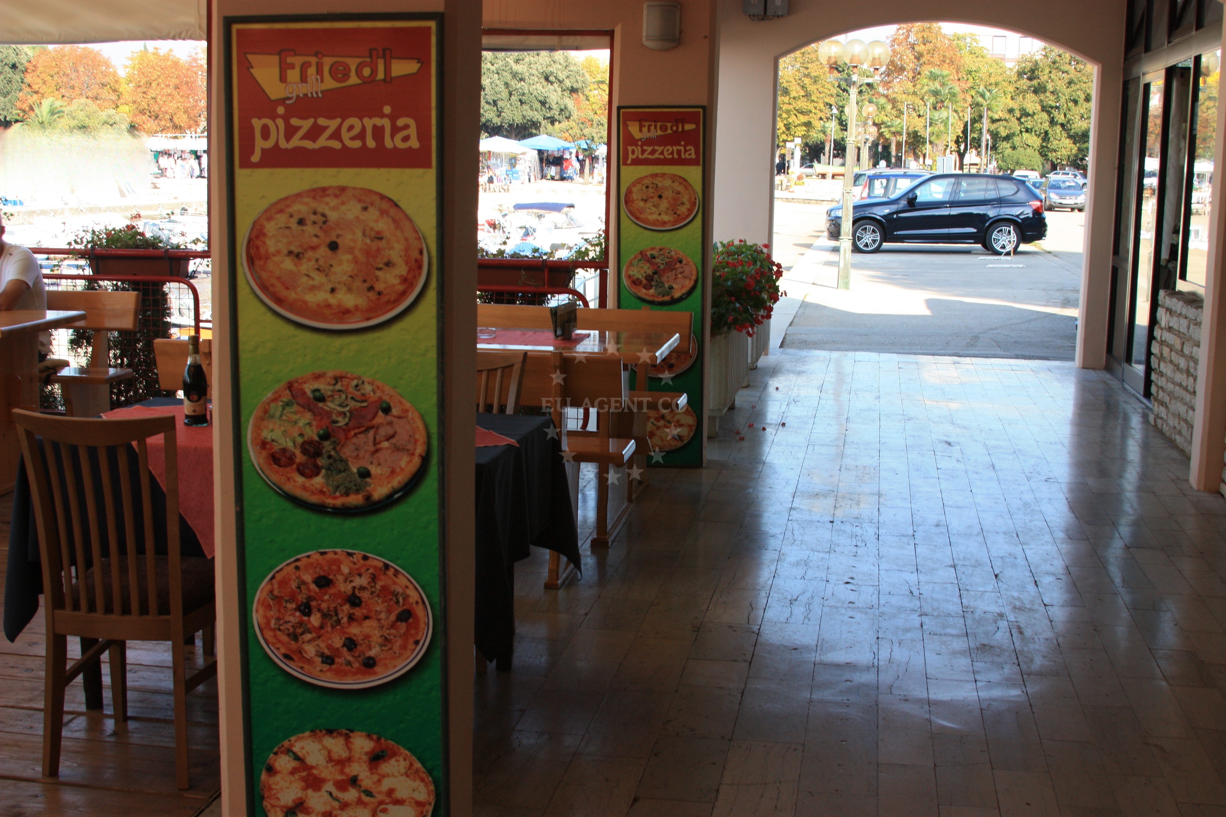 Restaurant view in Poreč, Istria and Kvarner
