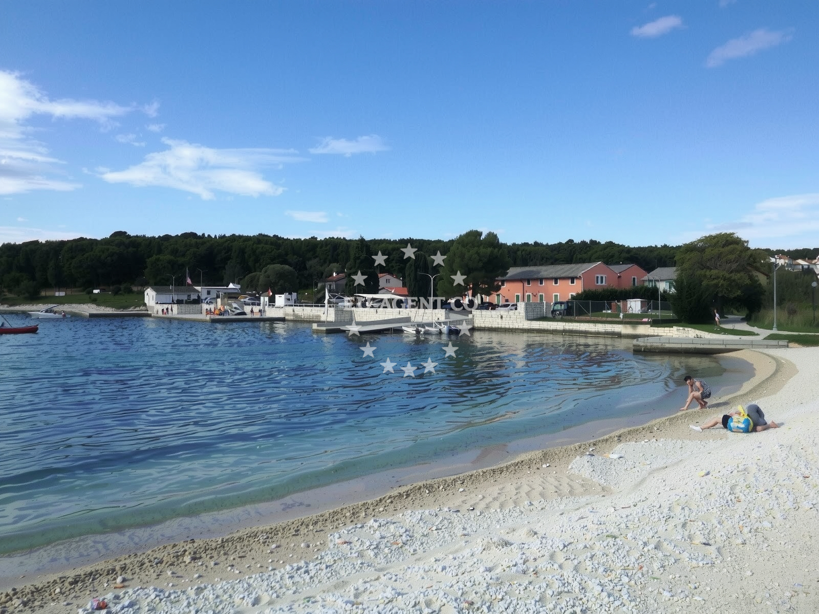 Gortanova Uvala Beach, a short walk from Farabuto Restaurant