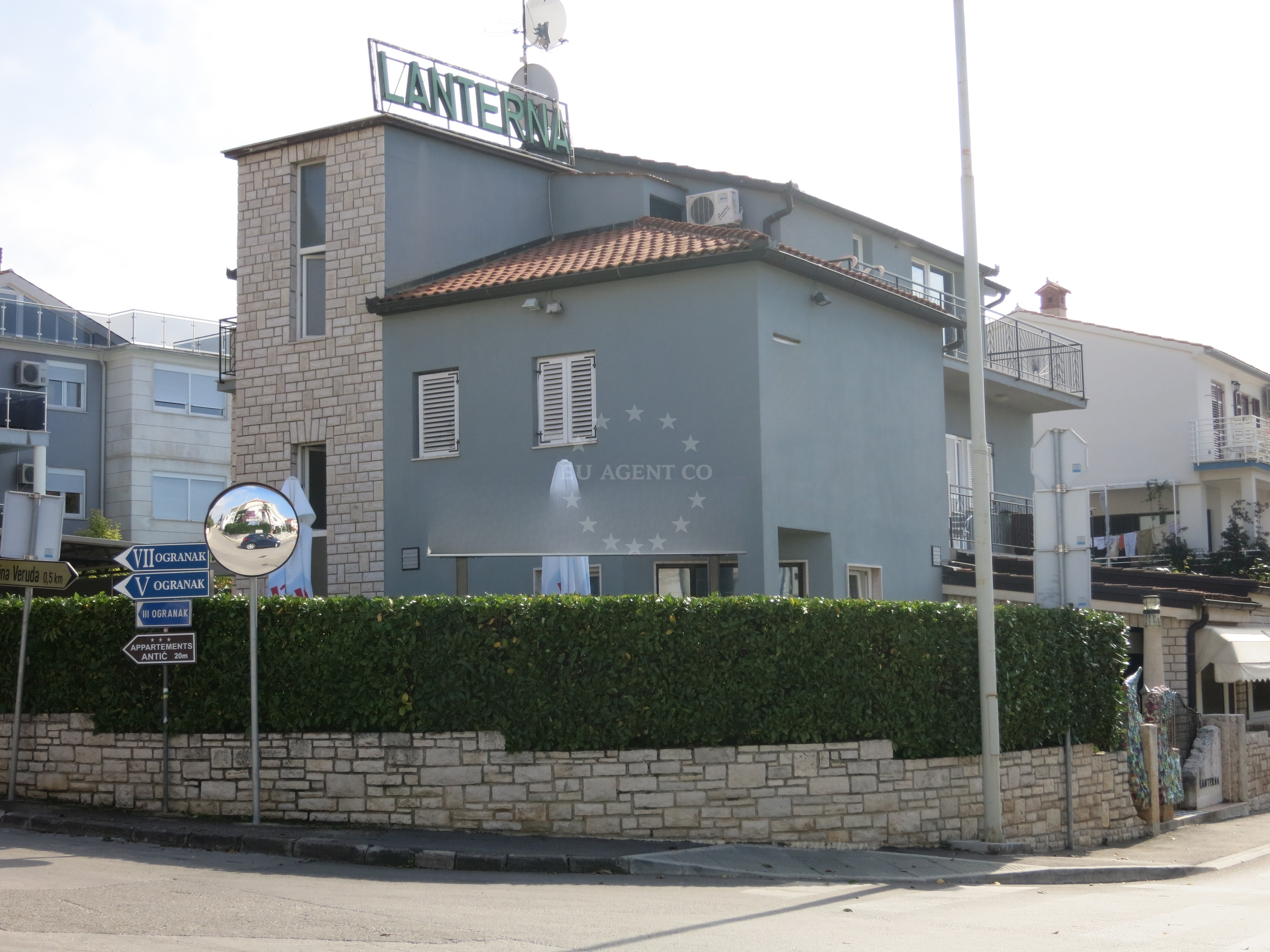Lanterna Restaurant in Pula, Croatia, overlooking the Adriatic Sea