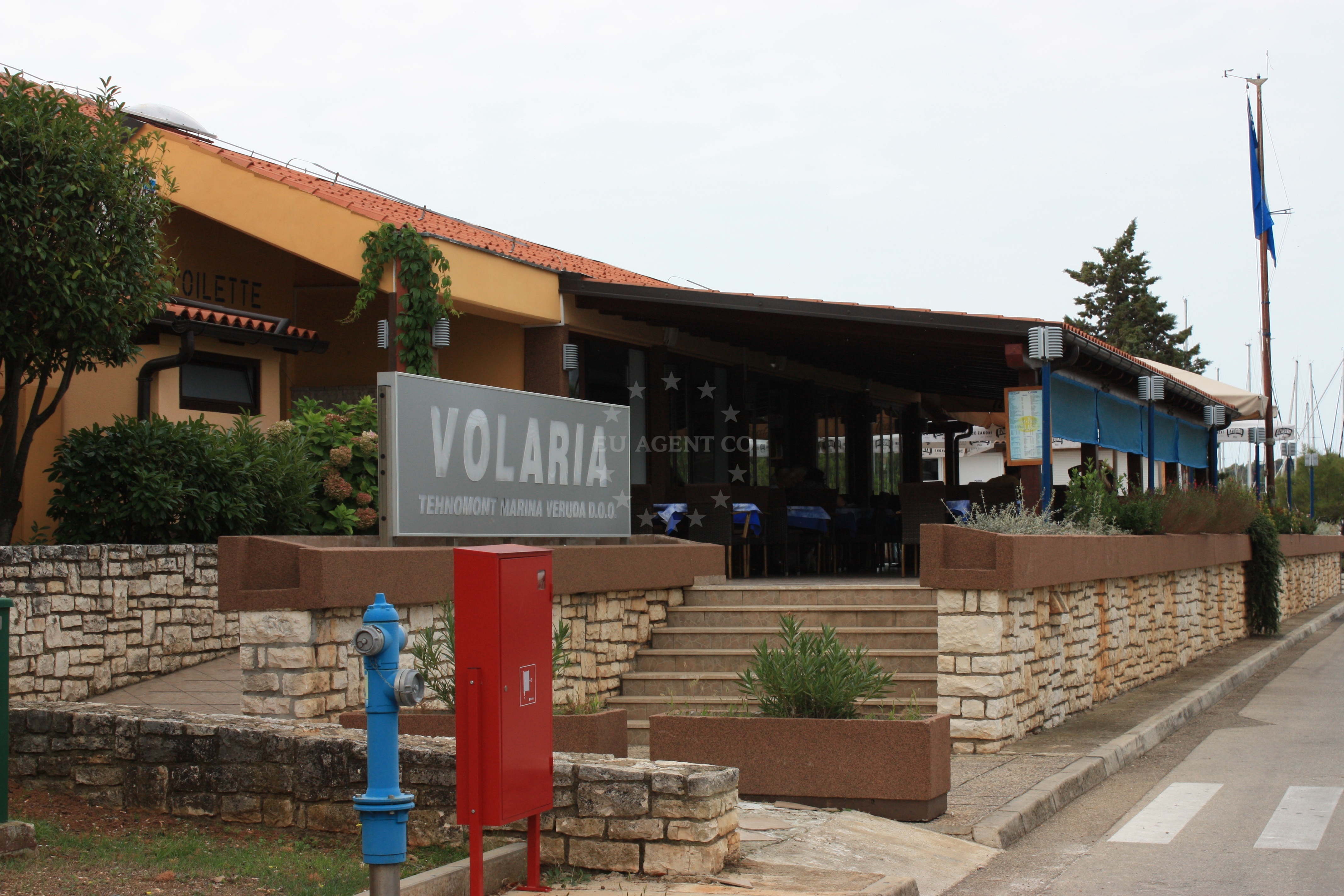 Dining area at Volaria Restaurant with panoramic sea views