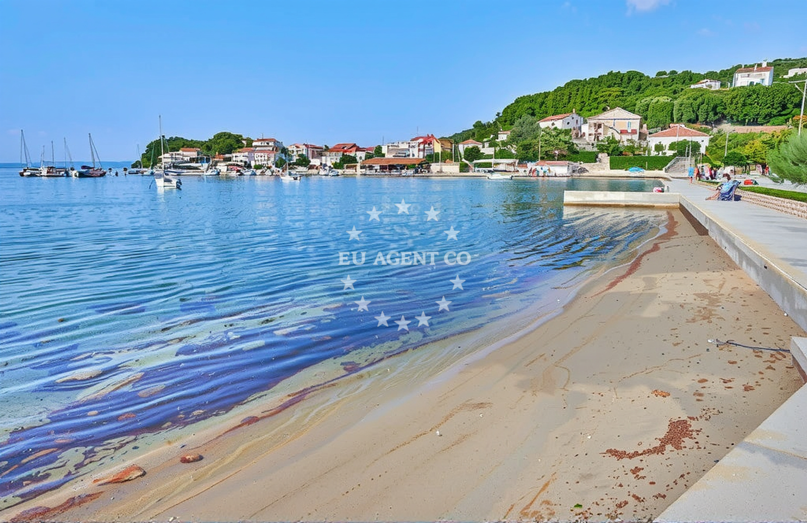 Restaurant Kampor located in Kampor, Rab, Croatia with views of the Adriatic Sea
