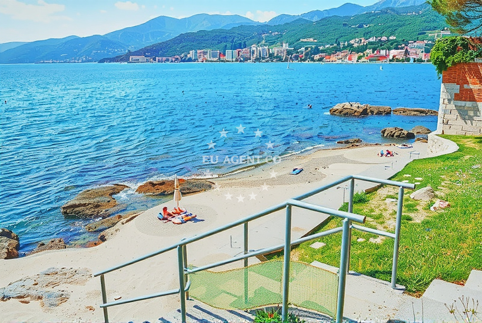 Rijeka harbor with boats and yachts in the distance