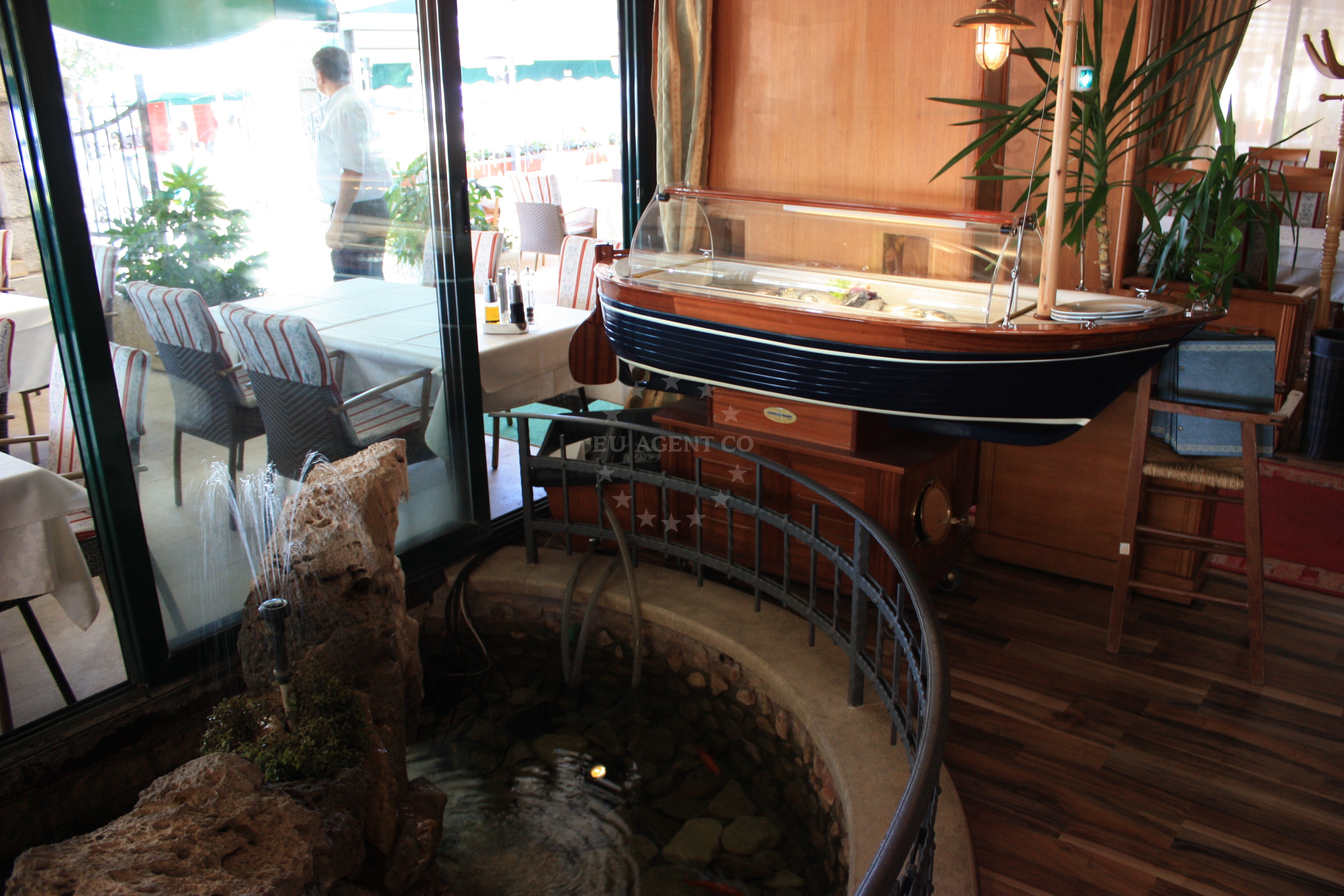 Exterior of Amfora Restaurant in Rovinj, Istria and Kvarner, Croatia.