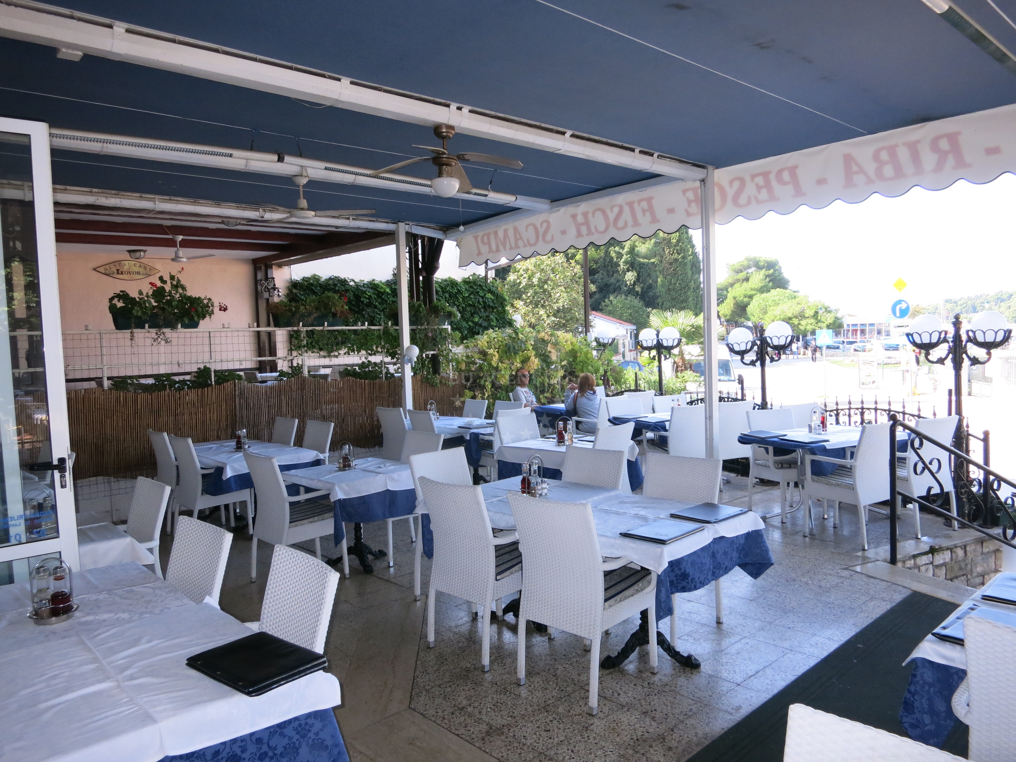 Dining area at Delfin Restaurant, Rovinj