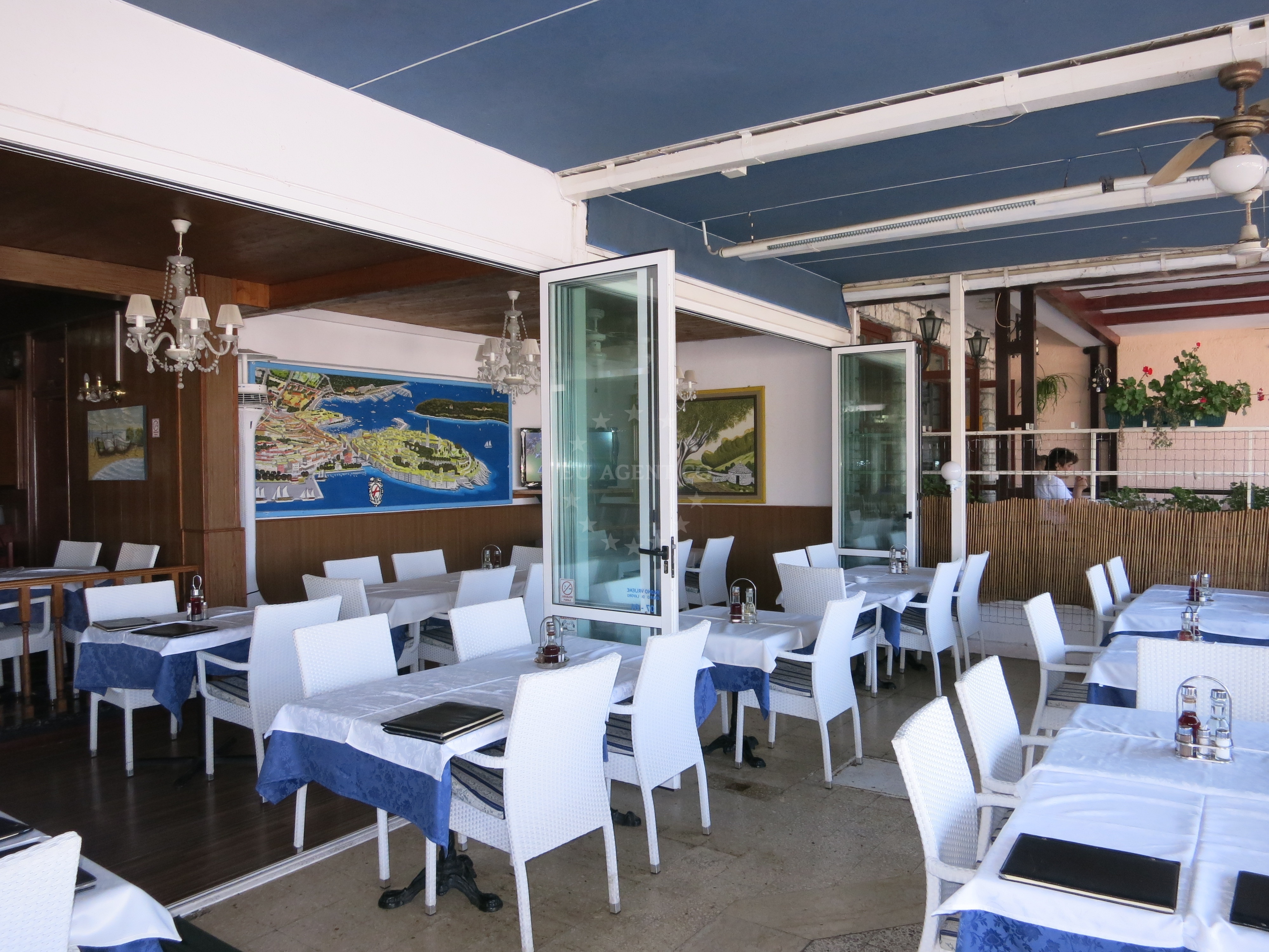 Restaurant exterior near ACI Marina Rovinj