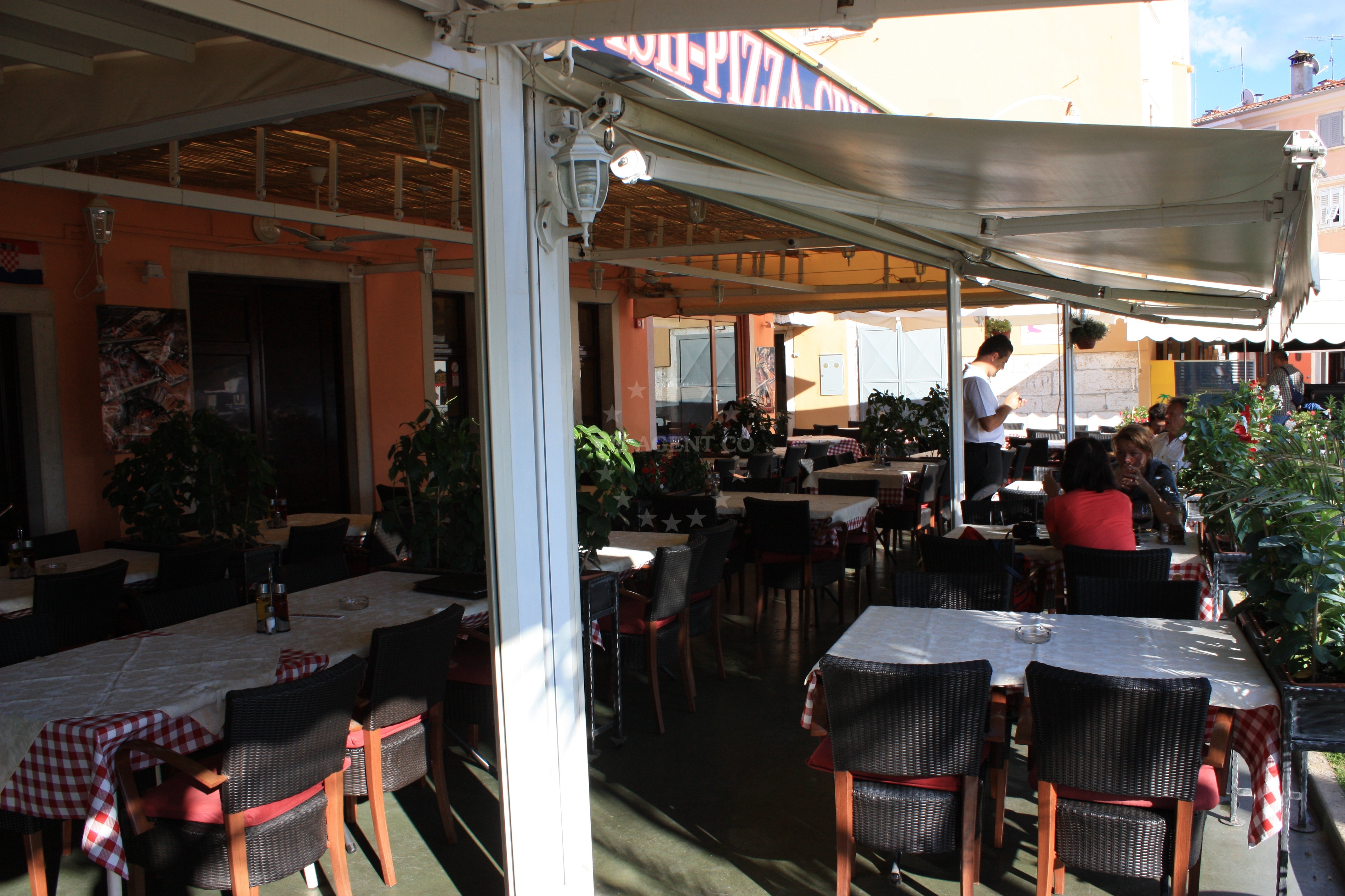 Grilled dishes on display at Fortuna Restaurant, Rovinj