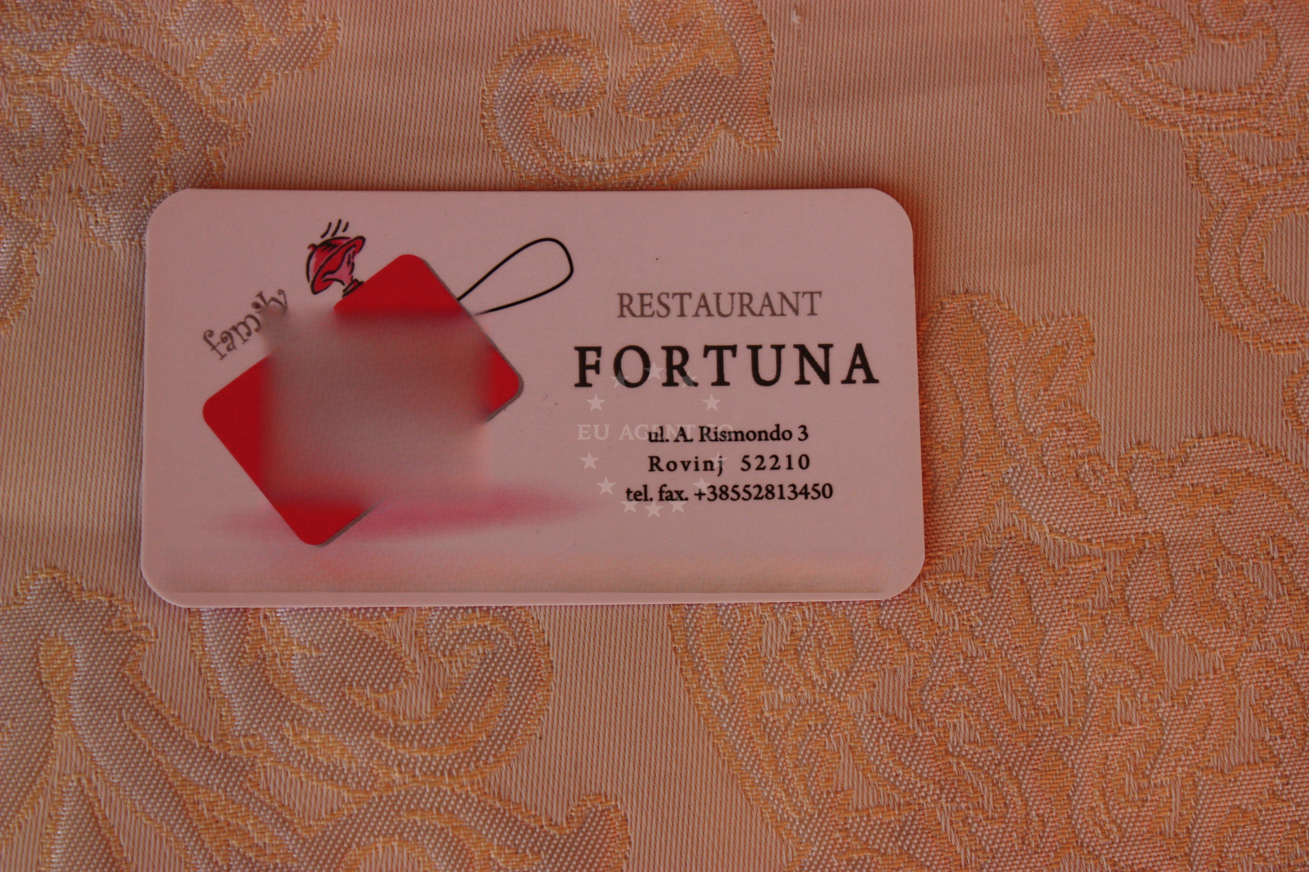 Interior view of Fortuna Restaurant, Rovinj, Croatia