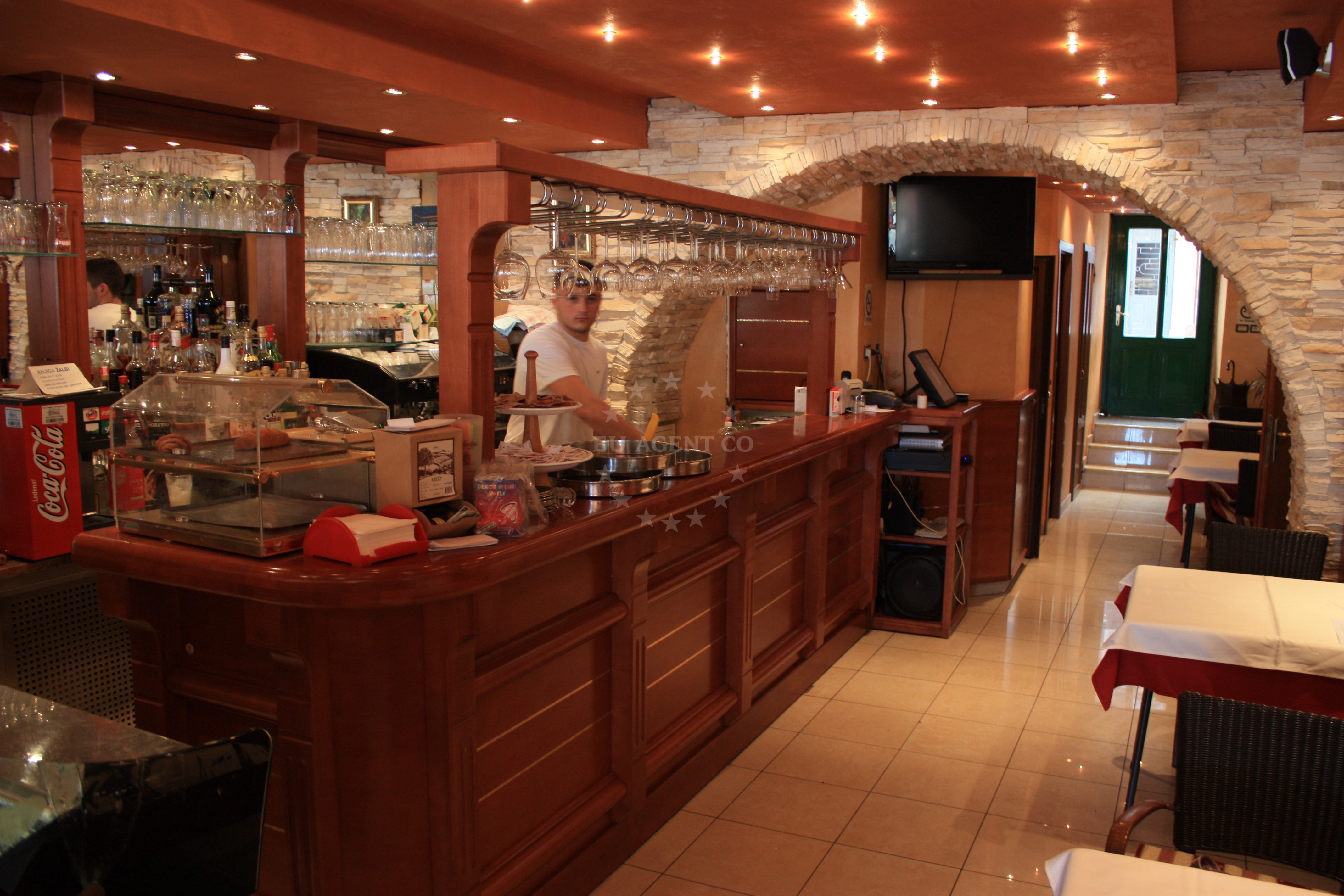 La Riva Restaurant exterior overlooking Rovinj marina
