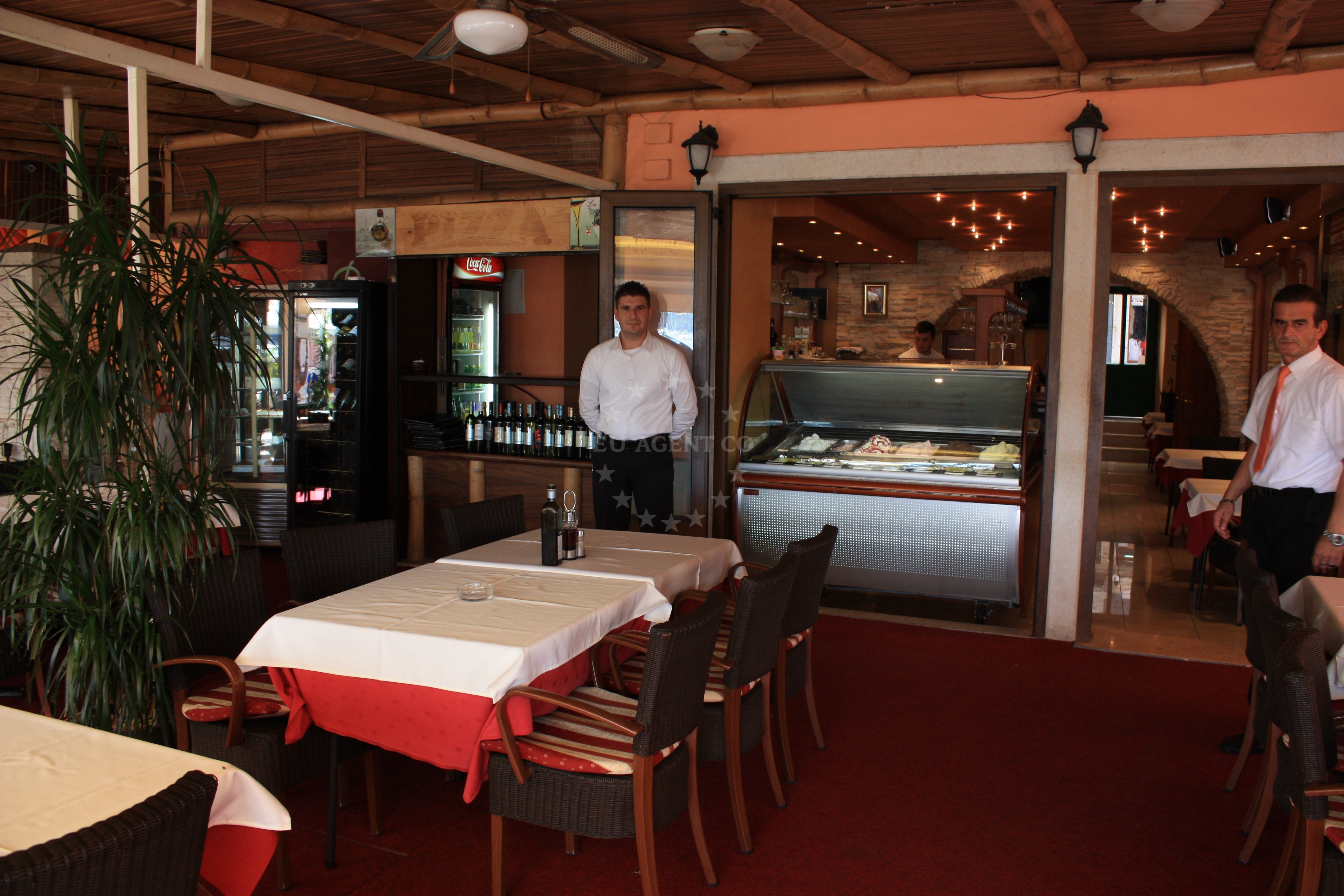 Restaurant terrace near ACI Marina Rovinj