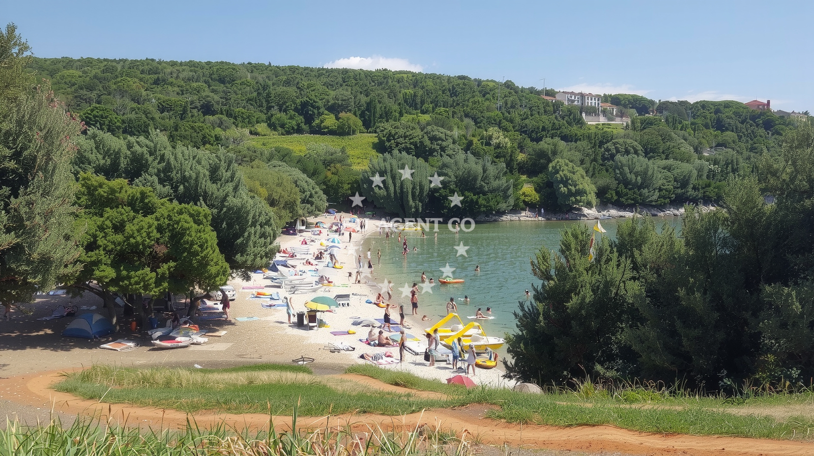 Vinjole Harbour, Šegotići, Croatia, a key nautical stop near the restaurant