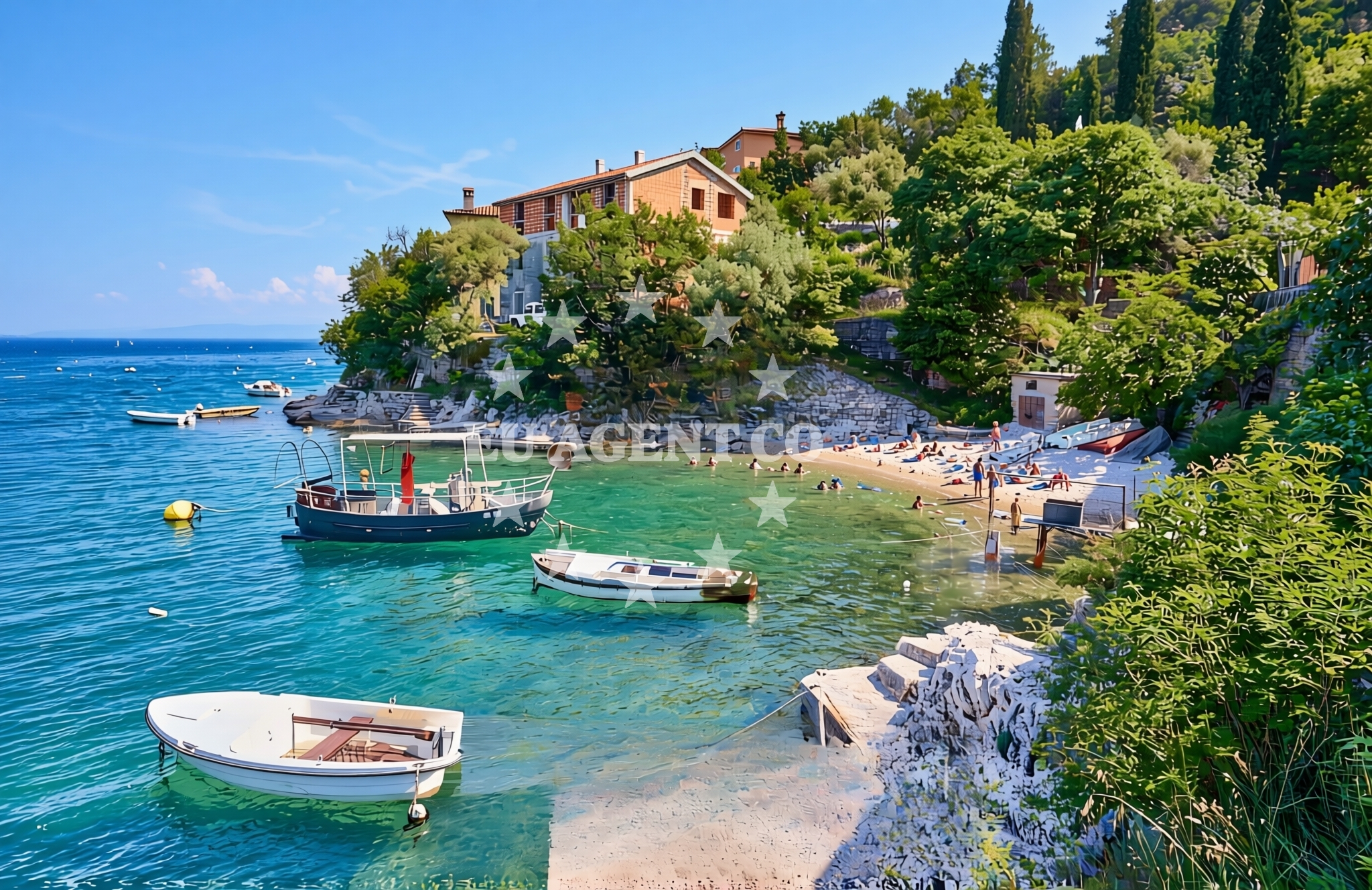 Restaurant Sveta Marina with scenic views of the Adriatic Sea