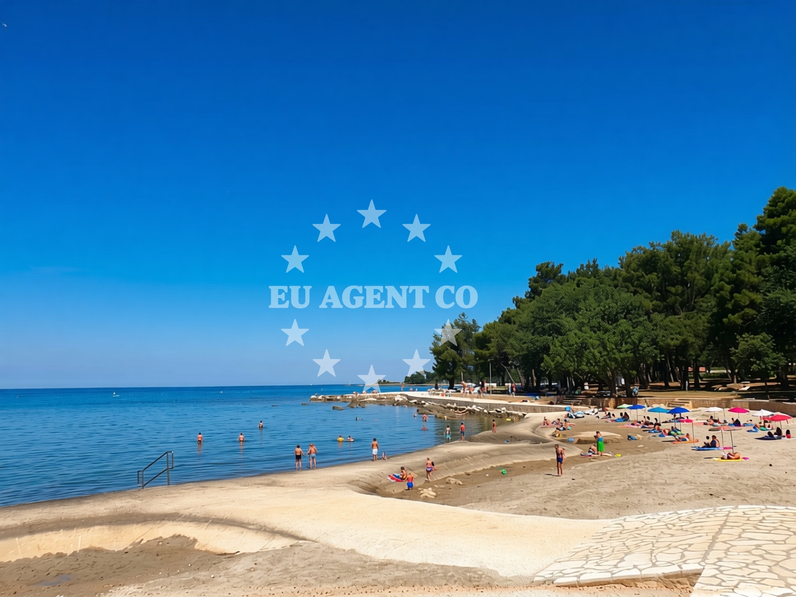 Dining area at Umag Restaurant with coastal scenery