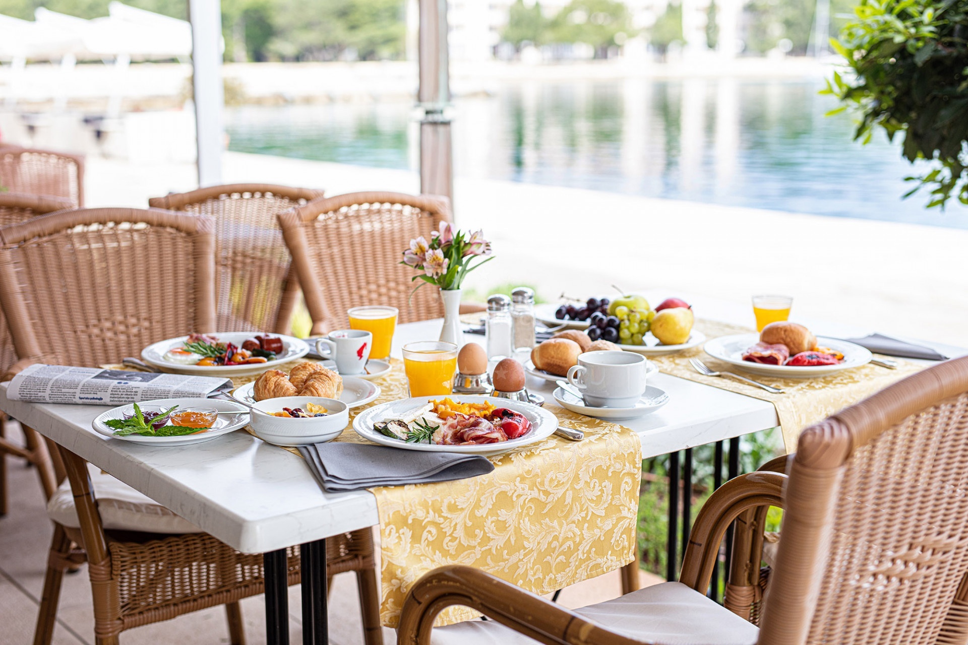 Hotel Restaurant Neptun on Veli Brijun Island, Croatia