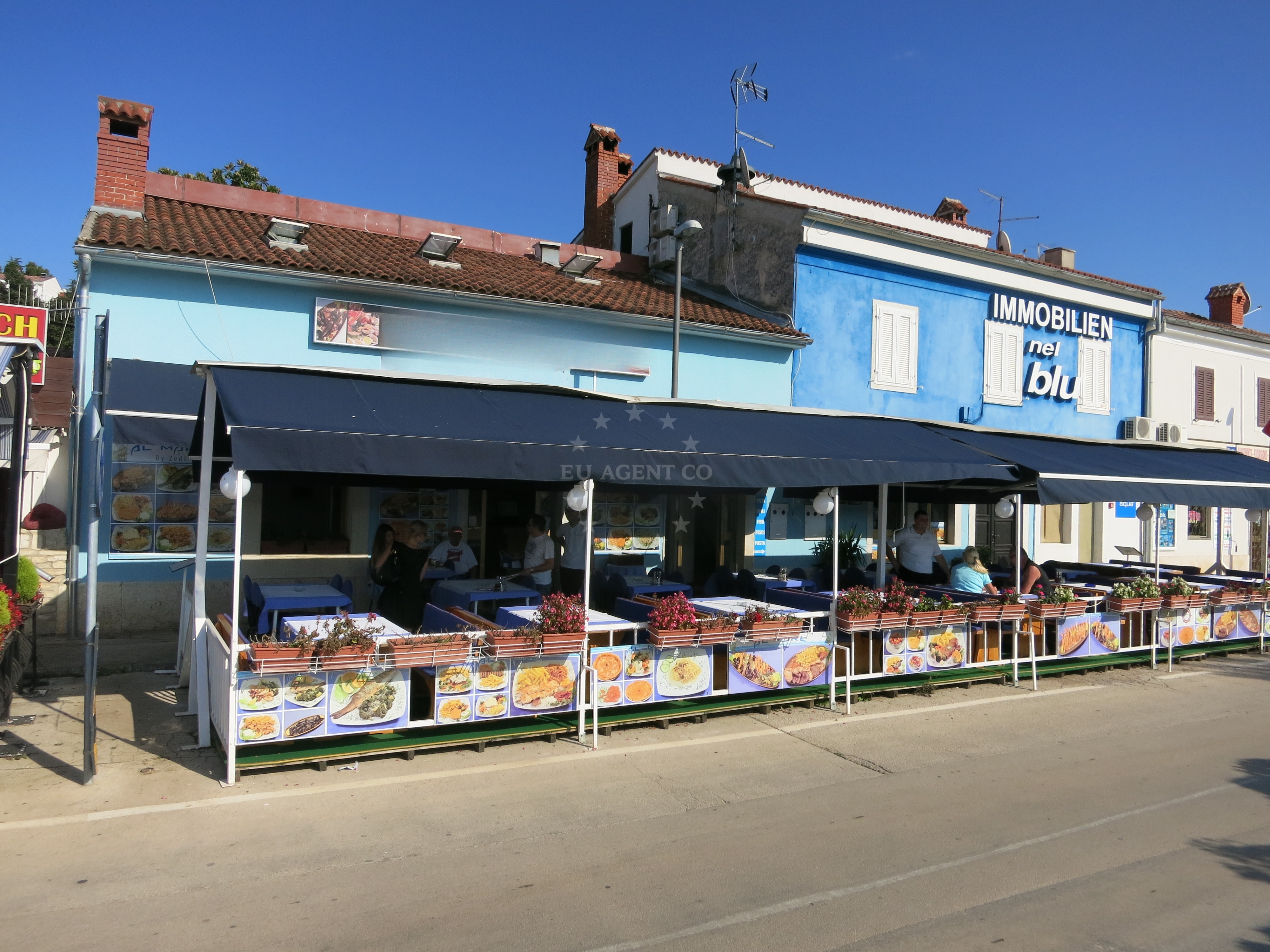 Al Mare Restaurant in Vrsar, Croatia, overlooking the Adriatic Sea