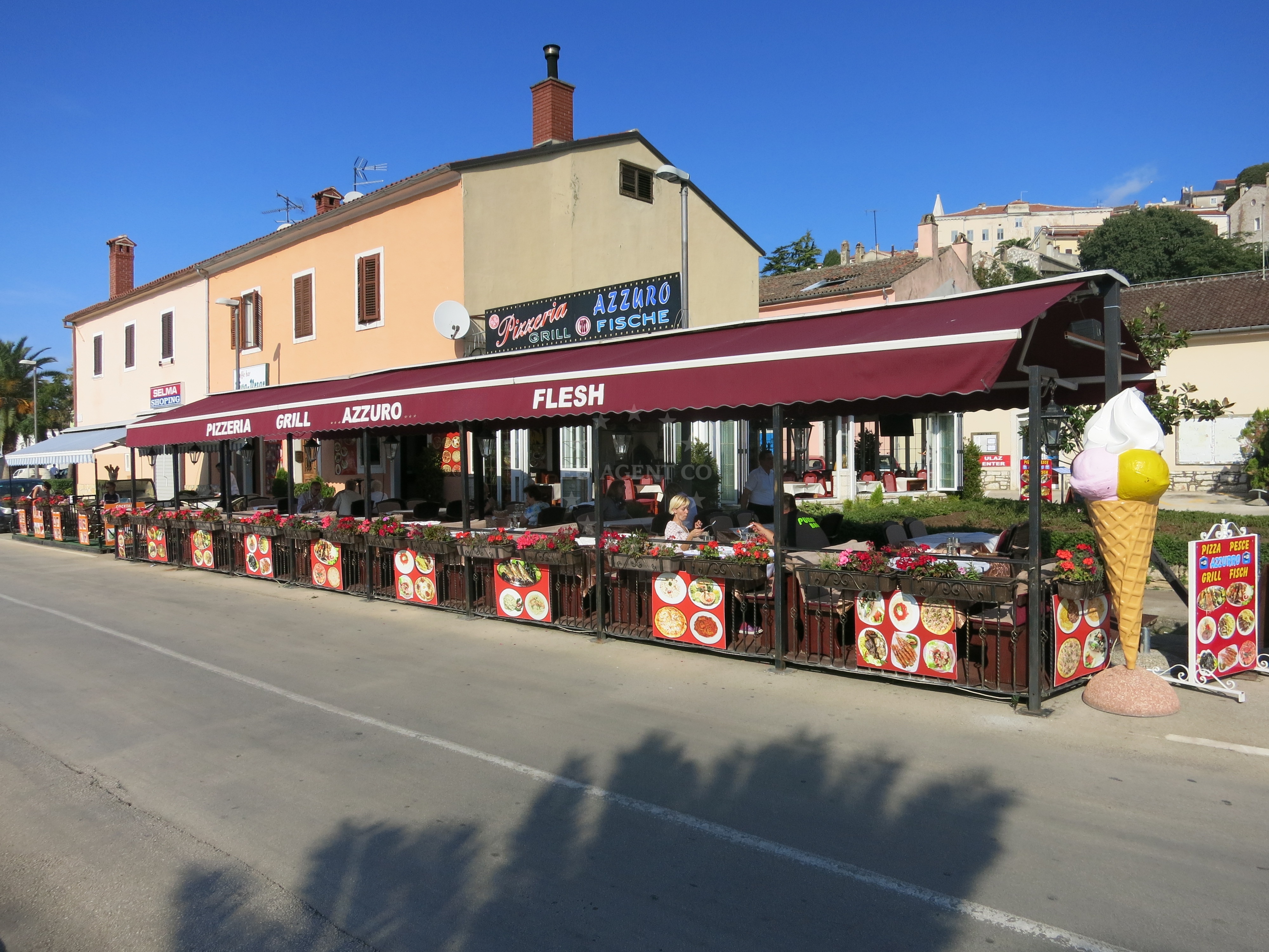 Azzuro Restaurant in Vrsar, Istria, Croatia