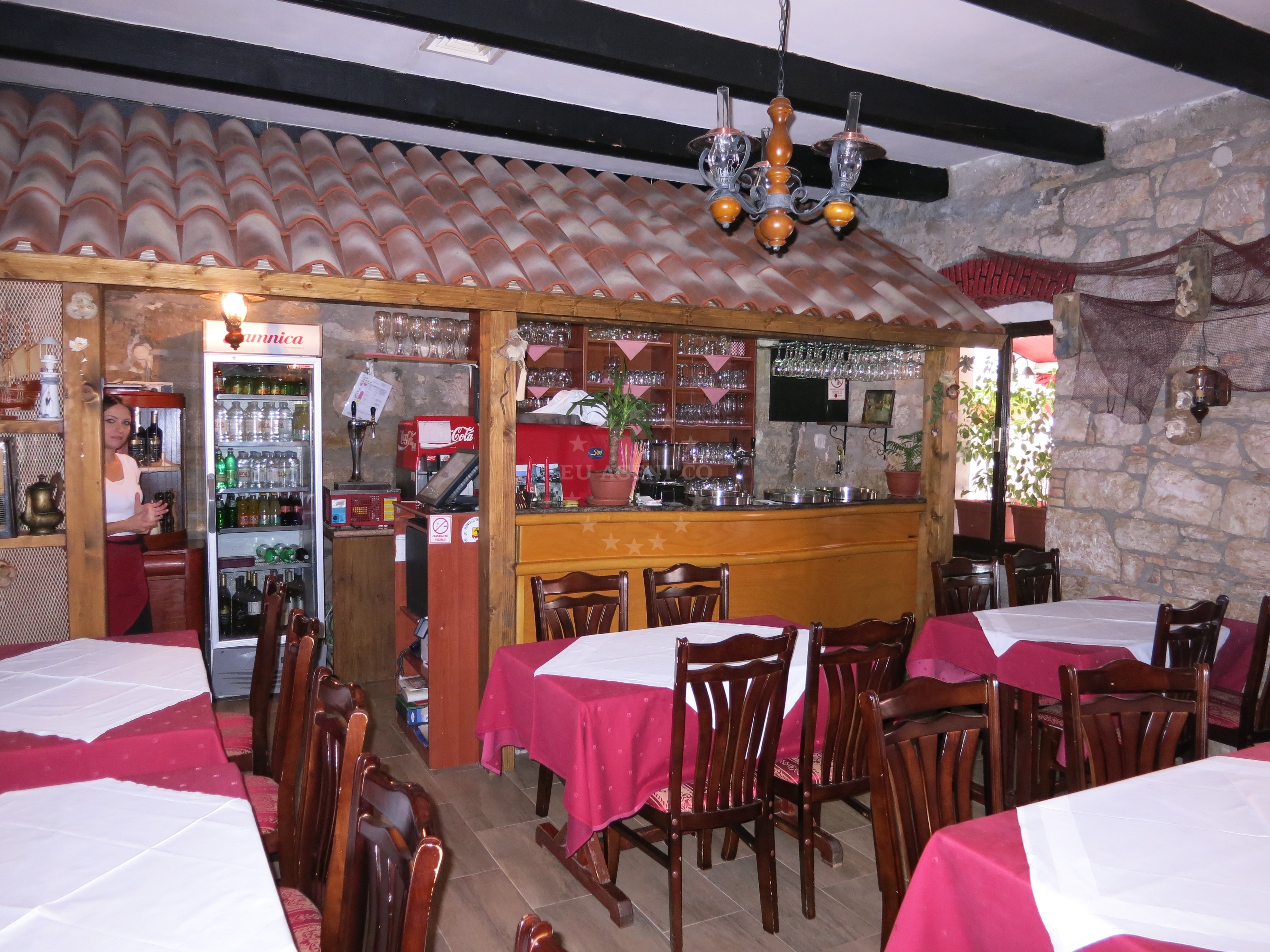 Grilled seafood dish at La Rosa 1 Restaurant, Vrsar