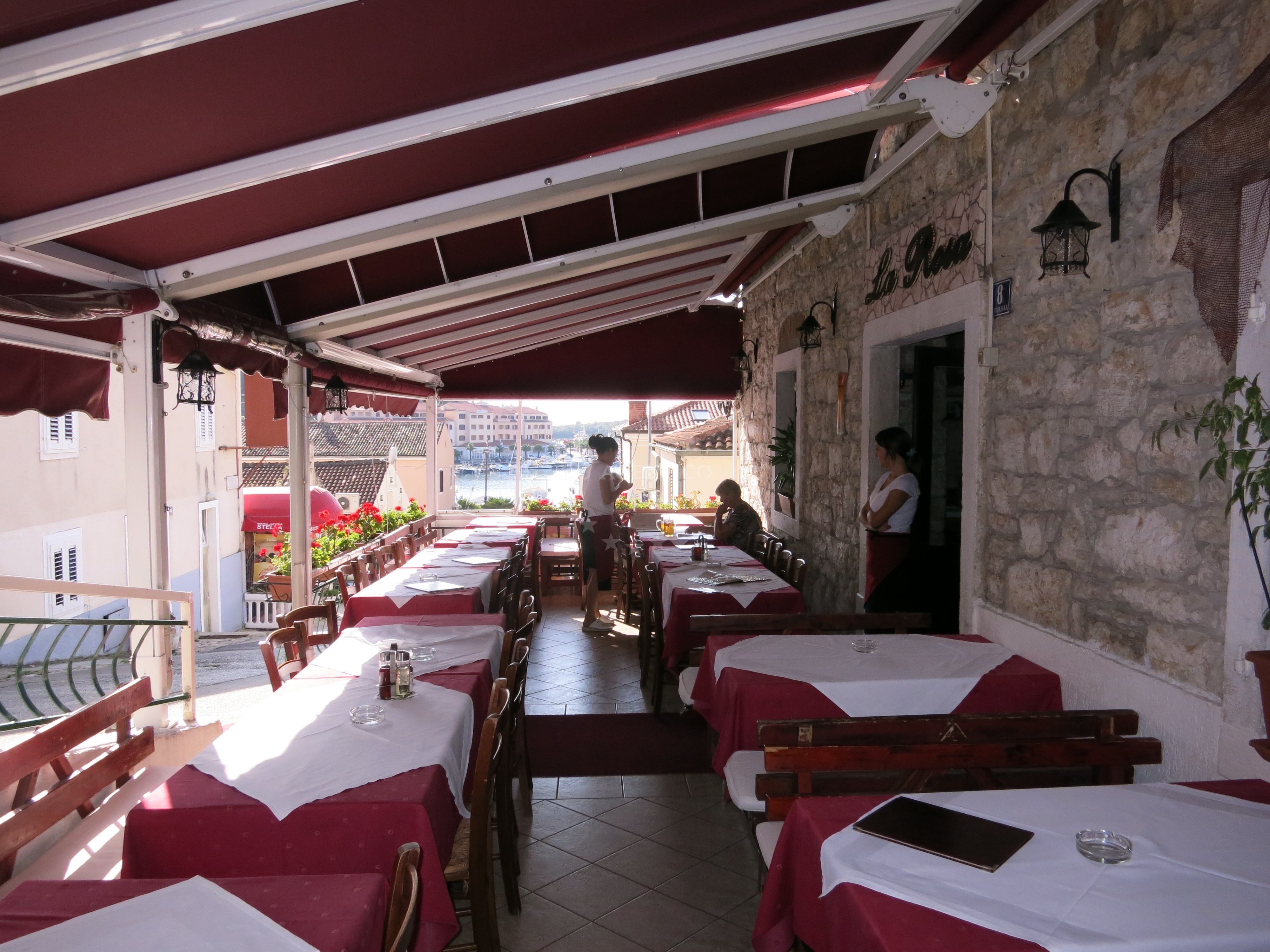 Interior view of La Rosa 1 Restaurant, Vrsar