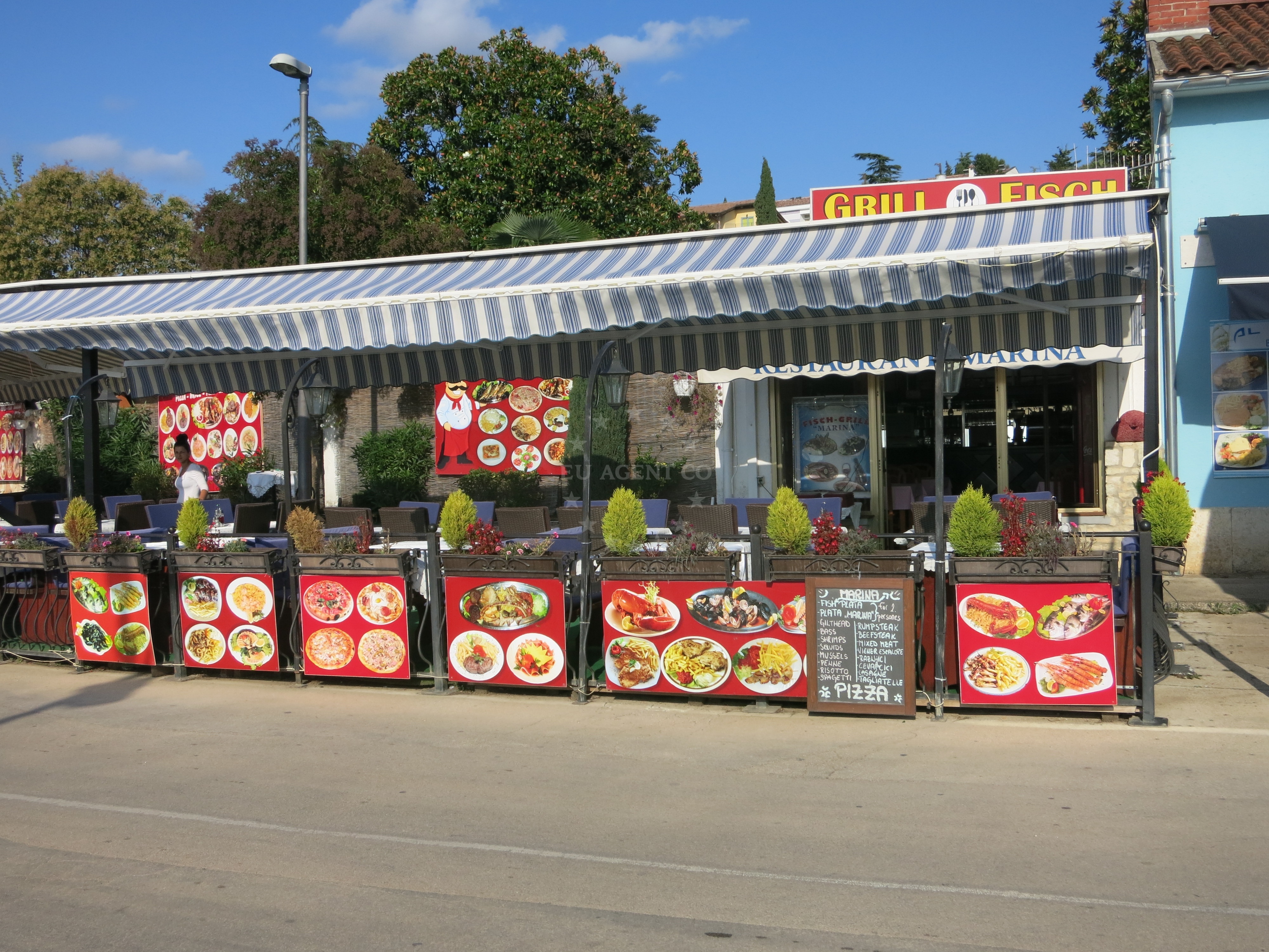 Grilled seafood and traditional Istrian dishes at Restaurant Marina, Vrsar